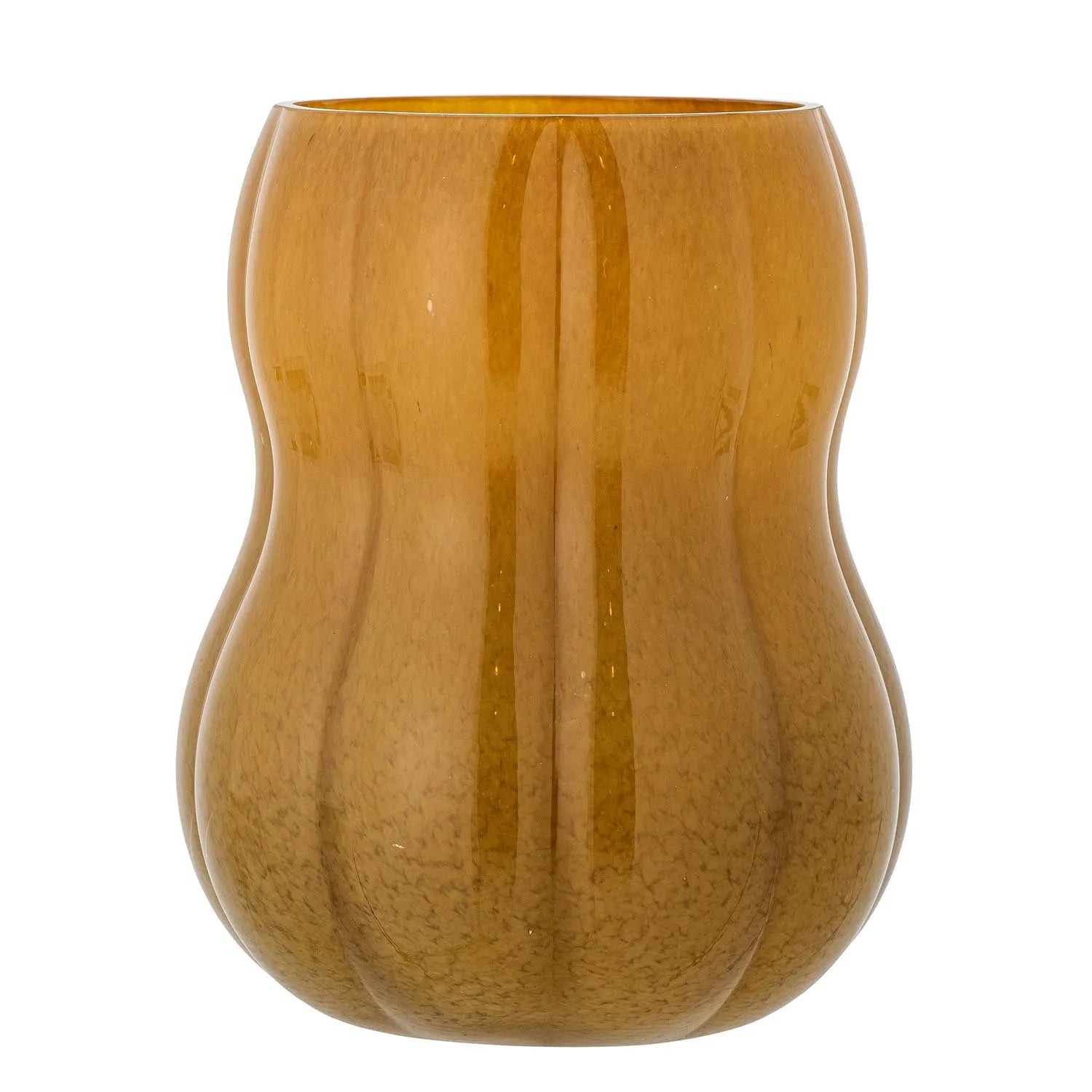 Pumpkin Vase, Braun, Glas in Braun präsentiert im Onlineshop von KAQTU Design AG. Vase ist von Creative Collection