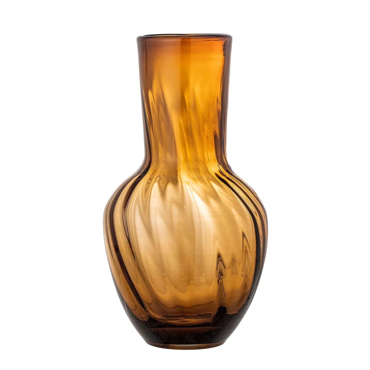 Saiqa Vase, Braun, Glas in Braun präsentiert im Onlineshop von KAQTU Design AG. Vase ist von Creative Collection