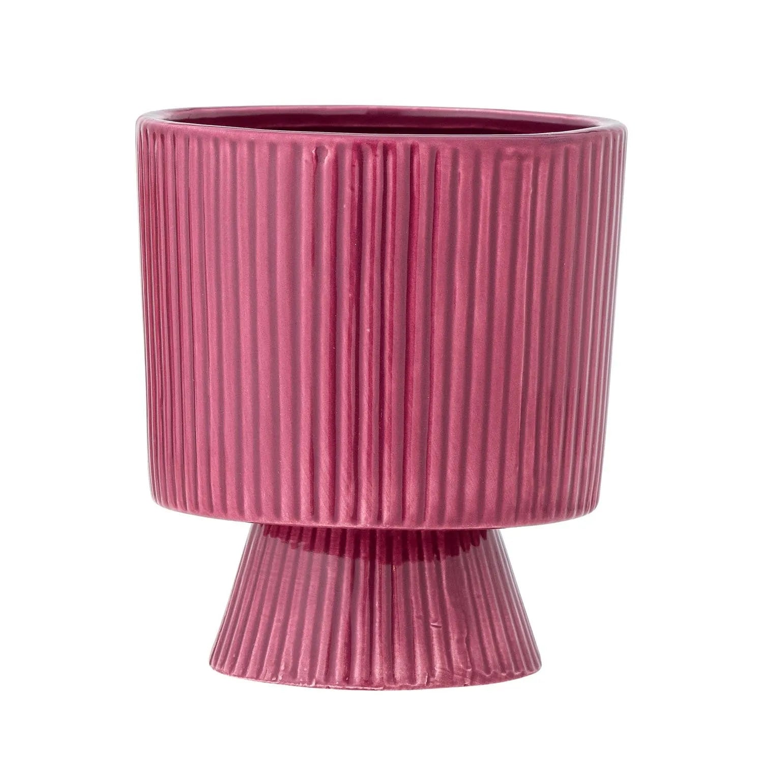 Ayleen Blumentopf, Pink, Steingut in Rosa präsentiert im Onlineshop von KAQTU Design AG. Blumentopf ist von Bloomingville