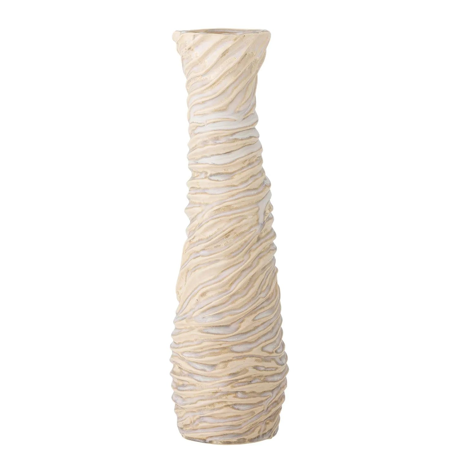 Damien Vase, Weiss, Steingut in Weiß präsentiert im Onlineshop von KAQTU Design AG. Vase ist von Bloomingville