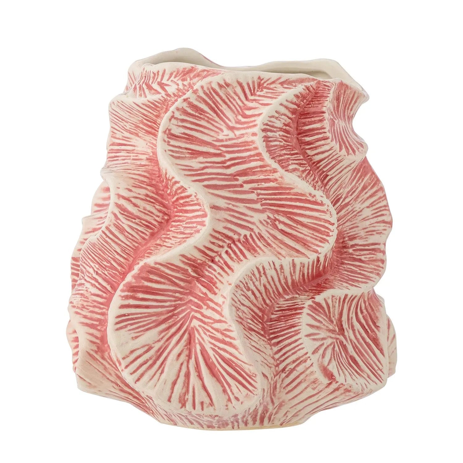 Guxi Vase, Rose, Steingut in Rose präsentiert im Onlineshop von KAQTU Design AG. Vase ist von Creative Collection