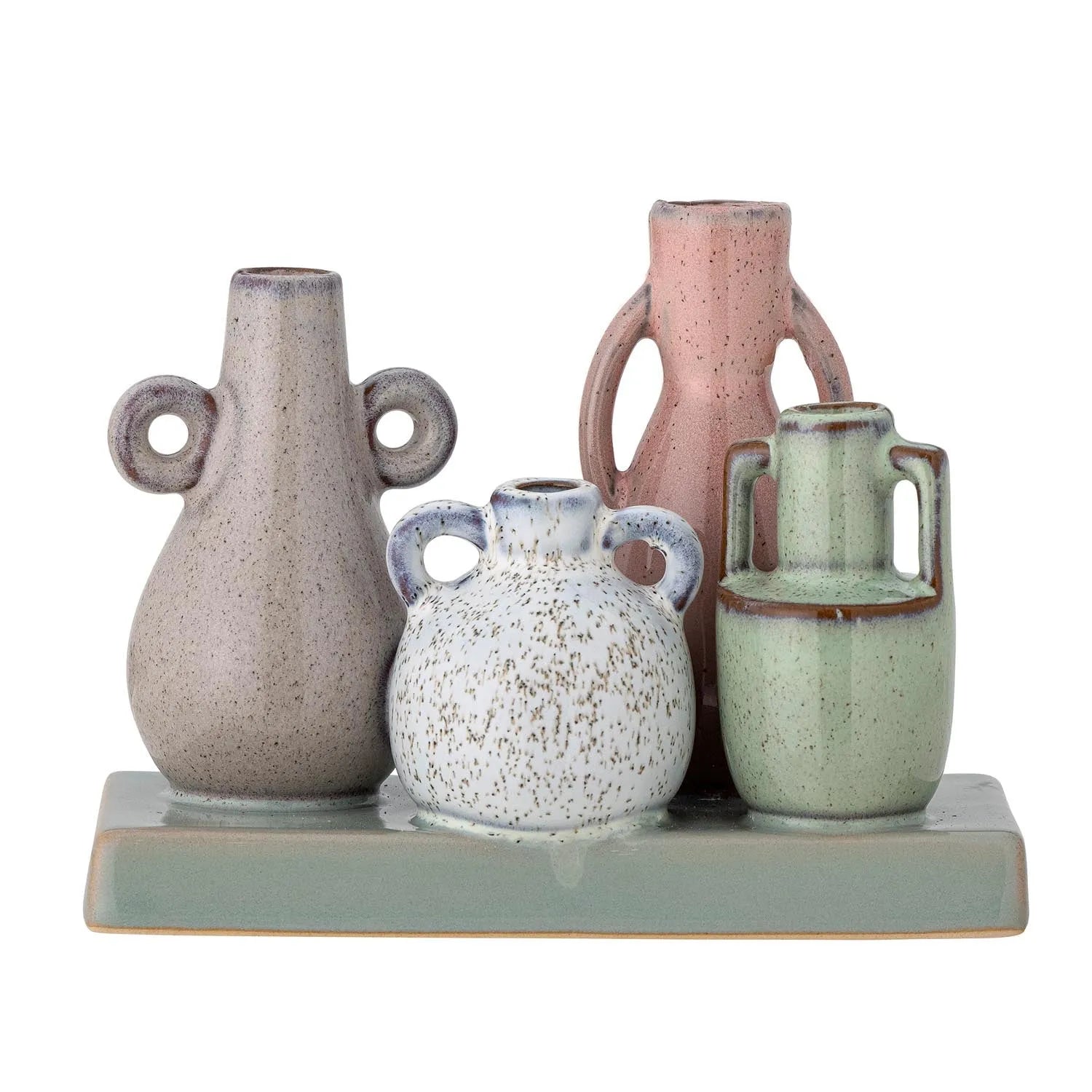 Aidan Vase, Grün, Steingut in Grün präsentiert im Onlineshop von KAQTU Design AG. Vase ist von Creative Collection