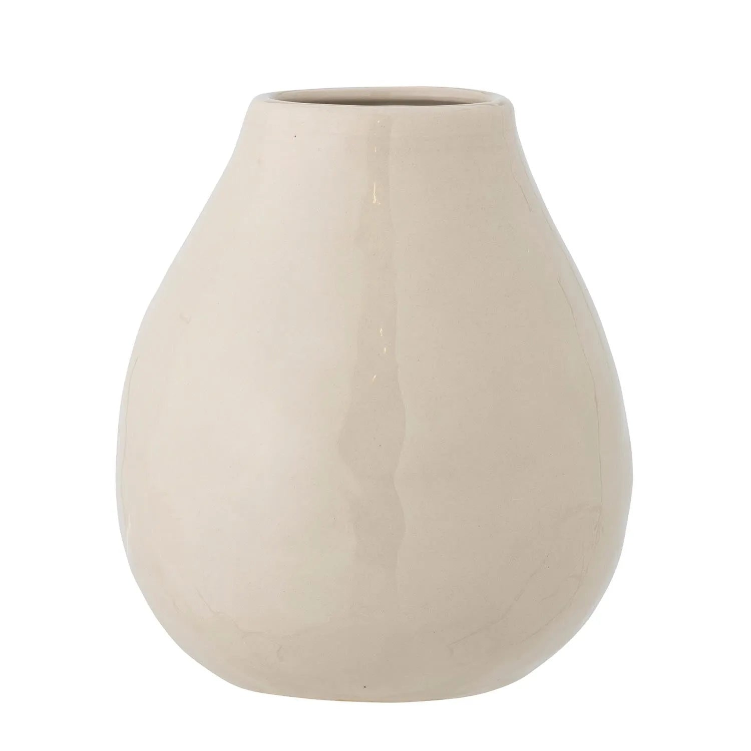 Taza Vase, Natur, Steingut in Natur präsentiert im Onlineshop von KAQTU Design AG. Vase ist von Bloomingville