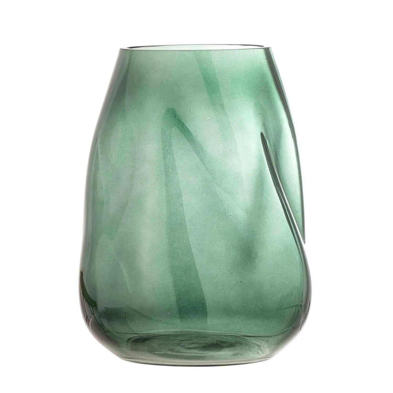 Ingolf Vase, Grün, Glas in Grün präsentiert im Onlineshop von KAQTU Design AG. Vase ist von Bloomingville