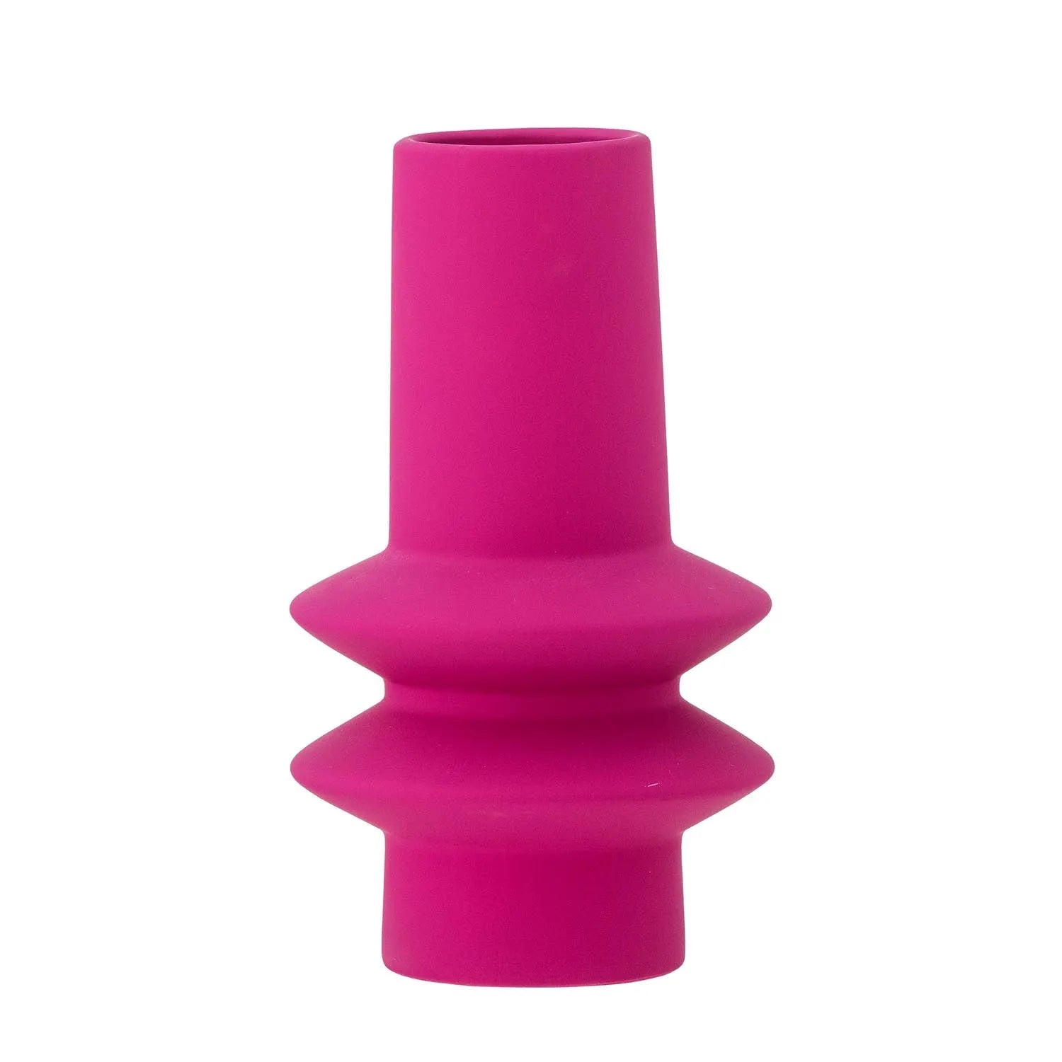 Isold Vase, Pink, Steingut in Rosa präsentiert im Onlineshop von KAQTU Design AG. Vase ist von Bloomingville