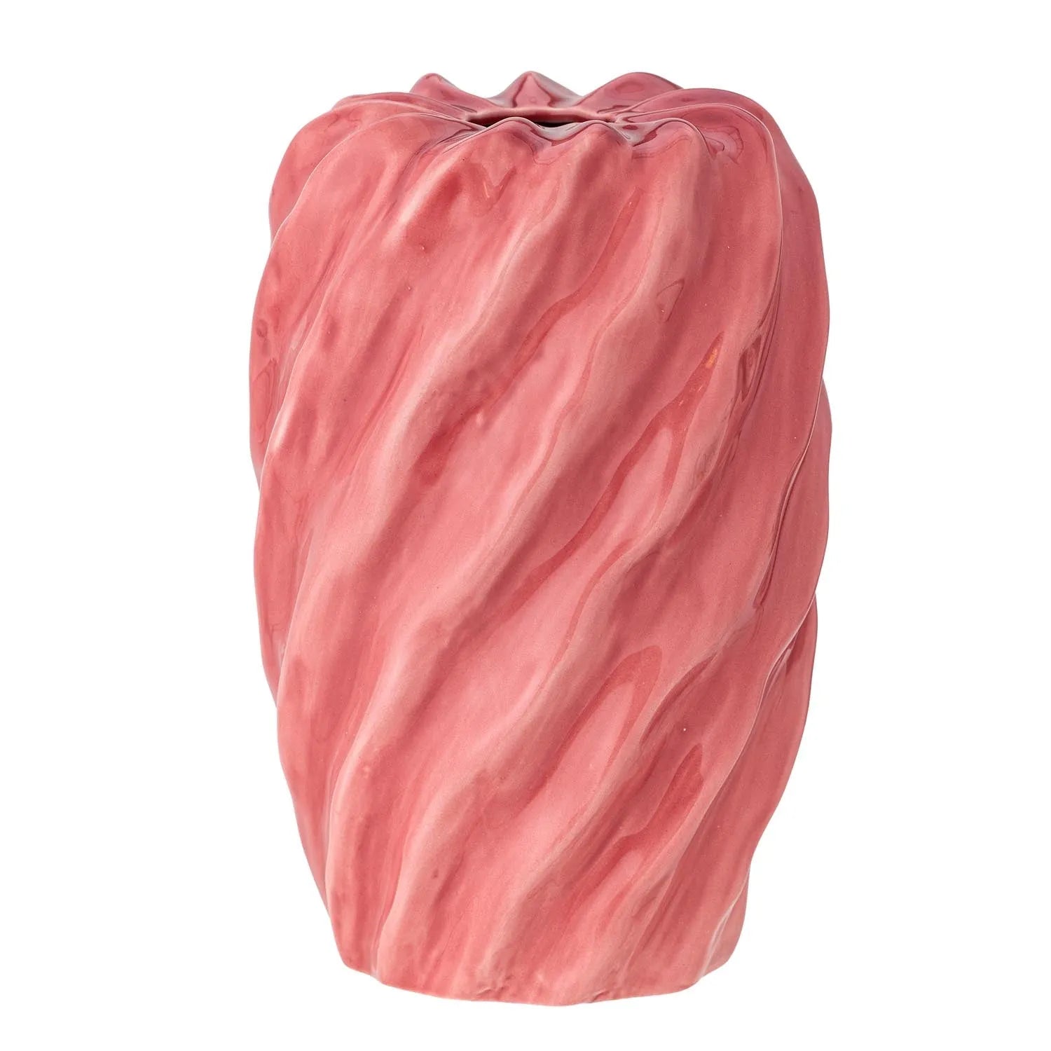 Rowena Vase, Rose, Steingut in Rose präsentiert im Onlineshop von KAQTU Design AG. Vase ist von Bloomingville