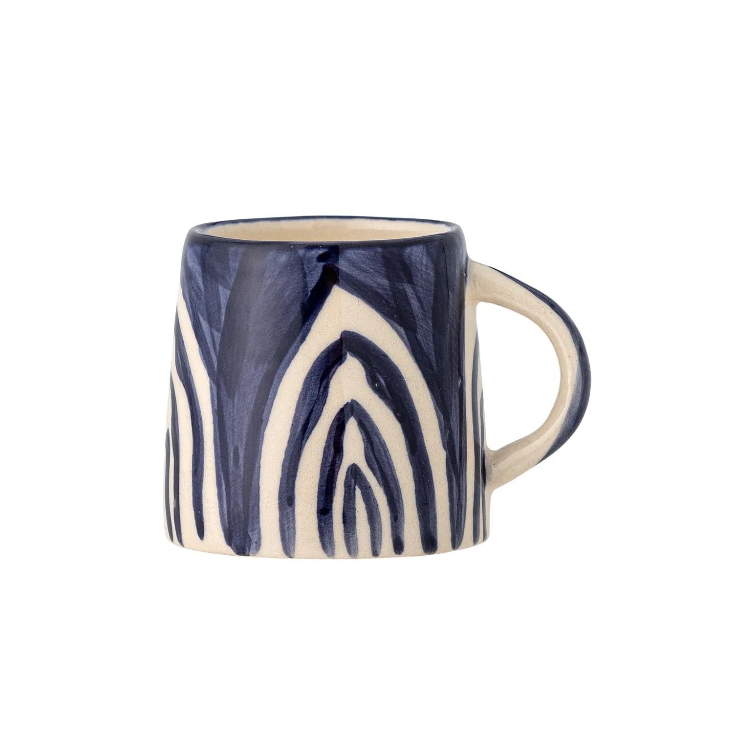 Shama Espressotasse, Blue, Steingut in Blau präsentiert im Onlineshop von KAQTU Design AG. Tasse ist von Bloomingville