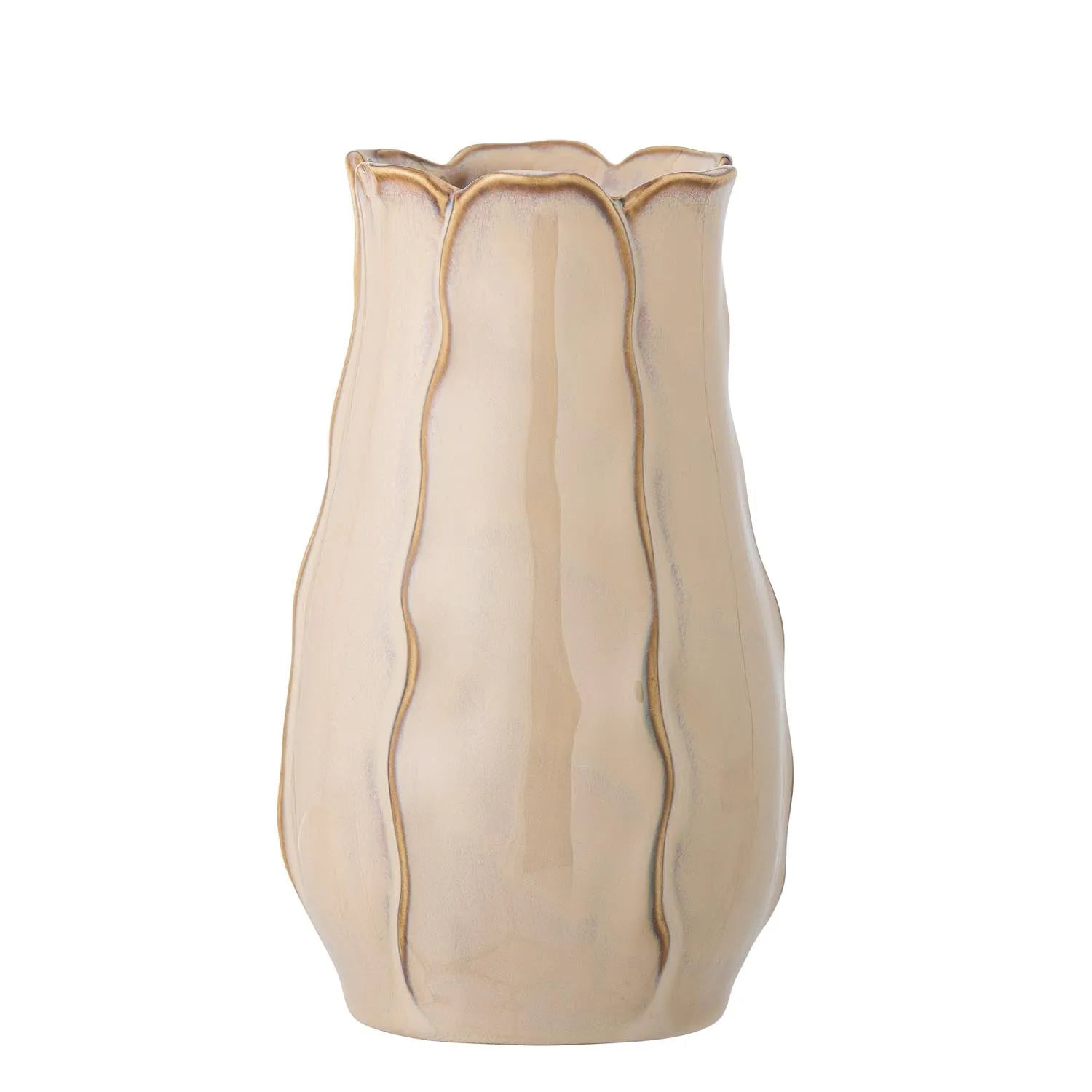 Allas Vase, Natur, Steingut in Natur präsentiert im Onlineshop von KAQTU Design AG. Vase ist von Creative Collection