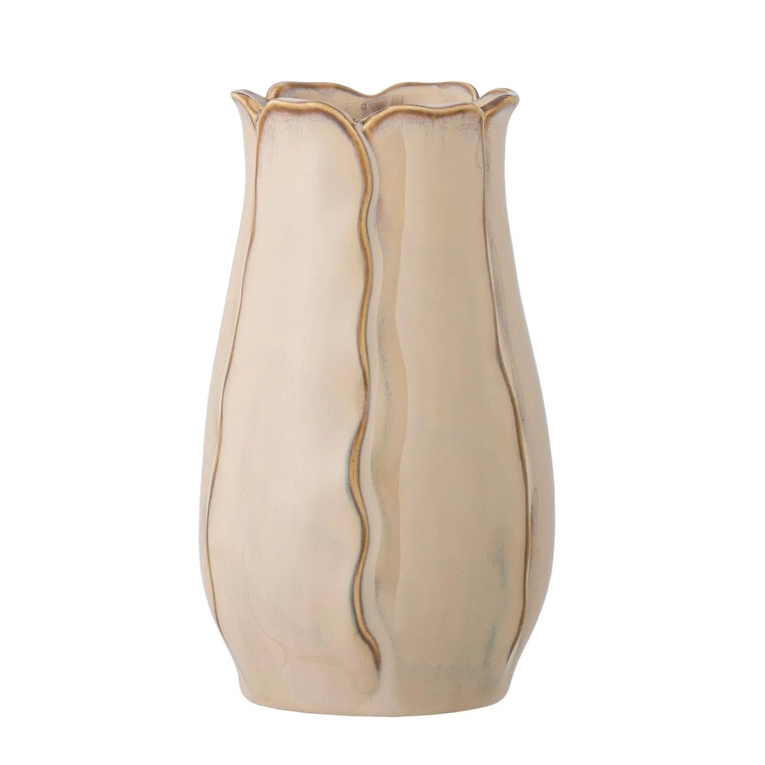 Allas Vase, Natur, Steingut in Natur präsentiert im Onlineshop von KAQTU Design AG. Vase ist von Creative Collection