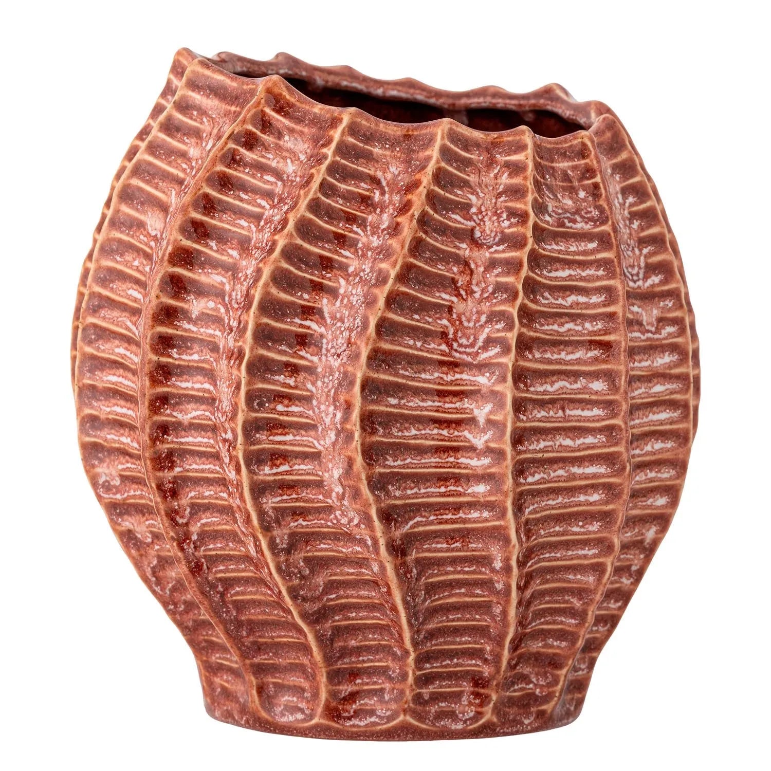 Callon Vase, Rose, Steingut in Rose präsentiert im Onlineshop von KAQTU Design AG. Vase ist von Creative Collection