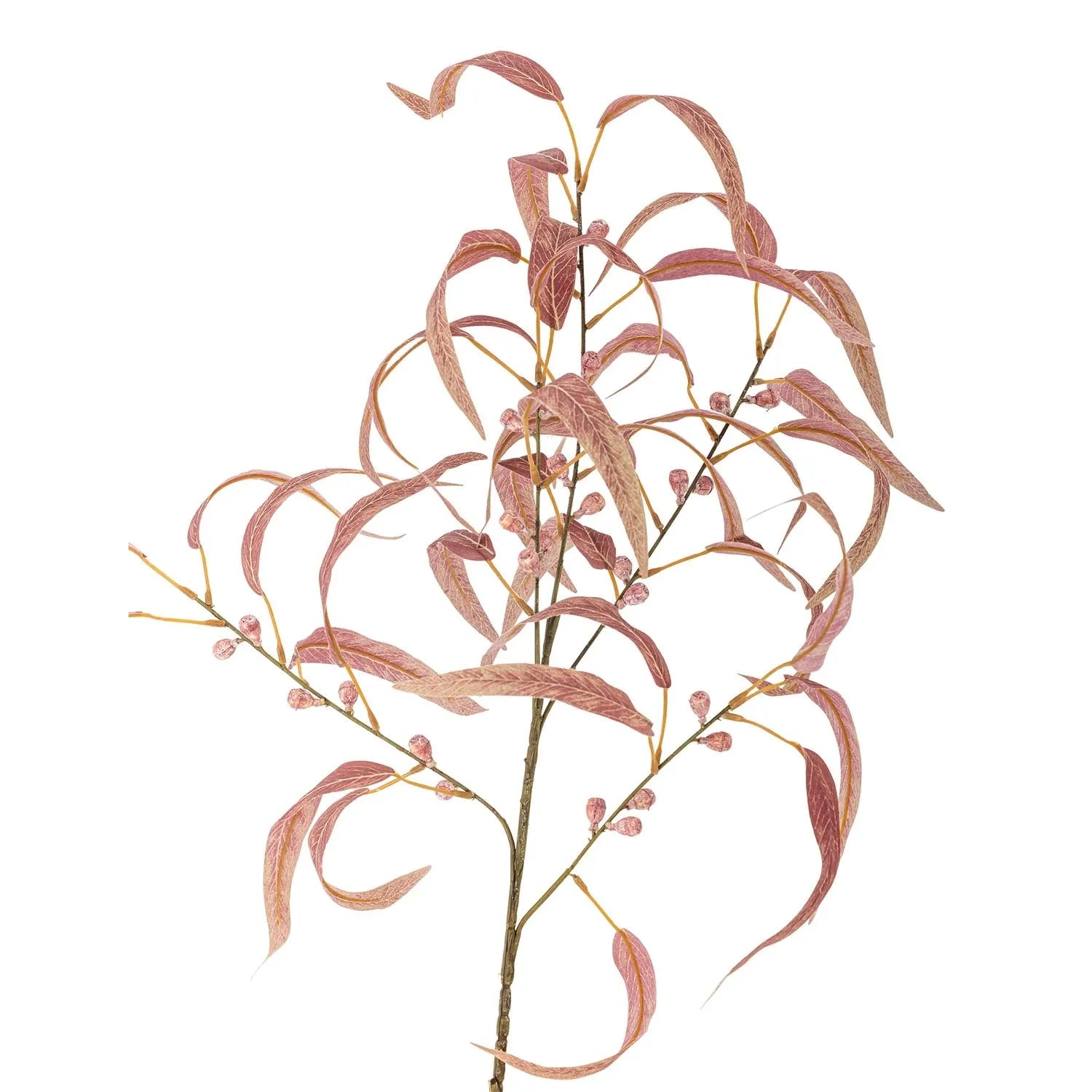 Eucalyptus Stiel, Rot, Künstliche Blumen in Rot präsentiert im Onlineshop von KAQTU Design AG. Kunstpflanze ist von Bloomingville