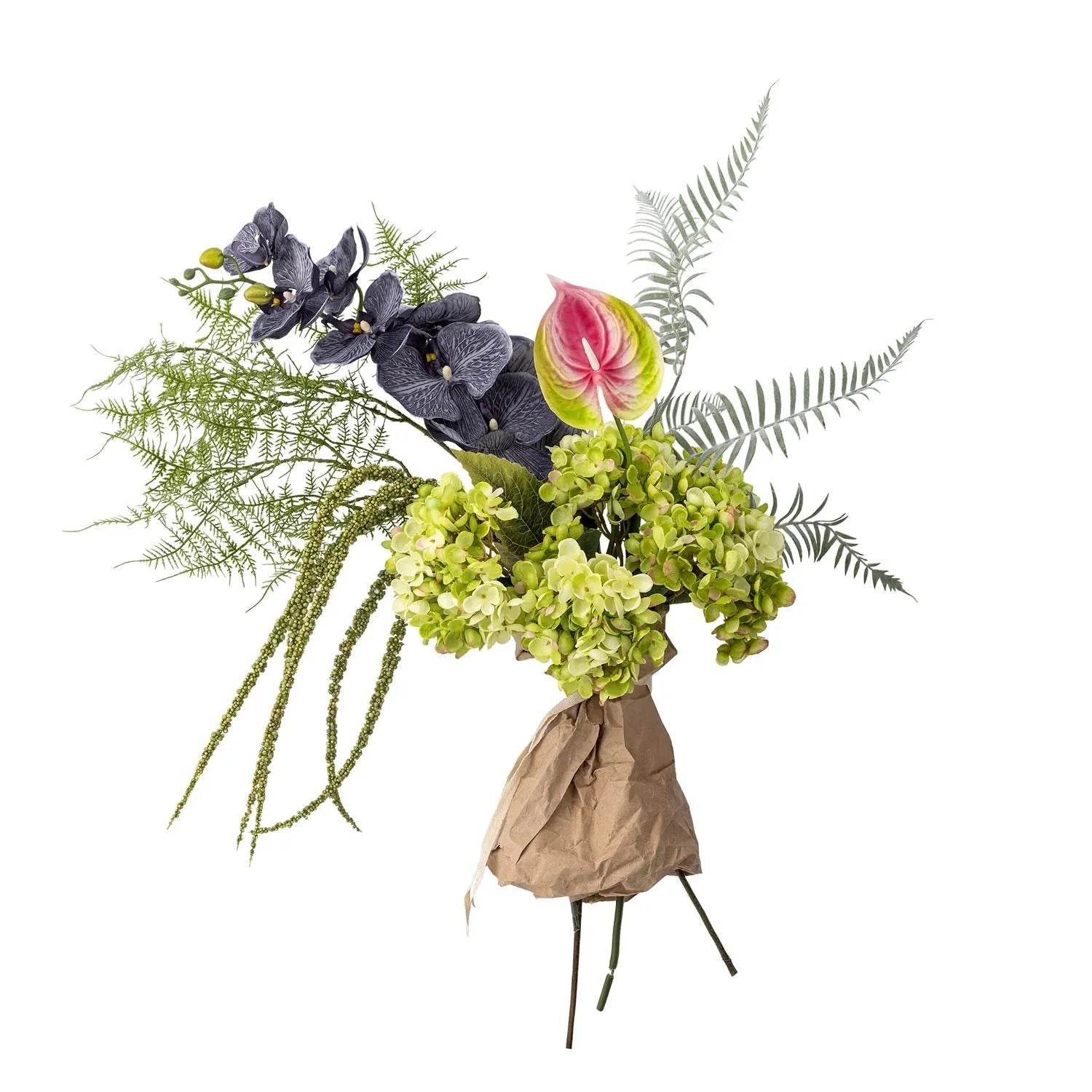 Poetry Blumenstrauss, Grün, Künstliche Blumen in Grün präsentiert im Onlineshop von KAQTU Design AG. Kunstpflanze ist von Bloomingville