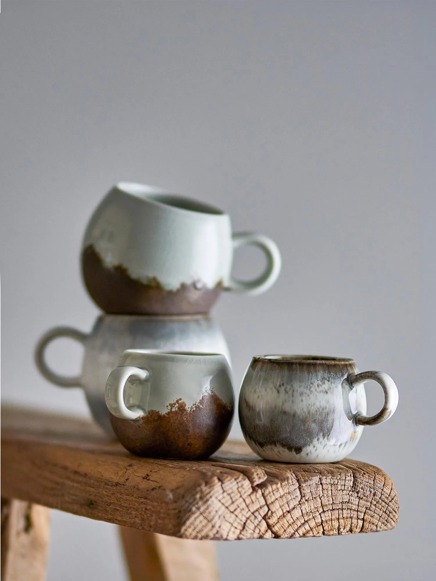 Paula Espressotasse, Grau, Steingut in Grau präsentiert im Onlineshop von KAQTU Design AG. Tasse ist von Bloomingville