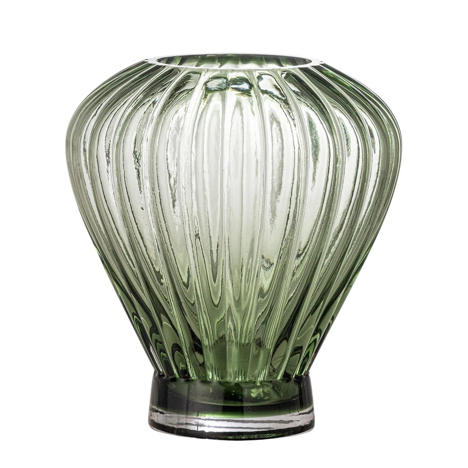 Reeve Vase, Grün, Glas in Grün präsentiert im Onlineshop von KAQTU Design AG. Vase ist von Creative Collection