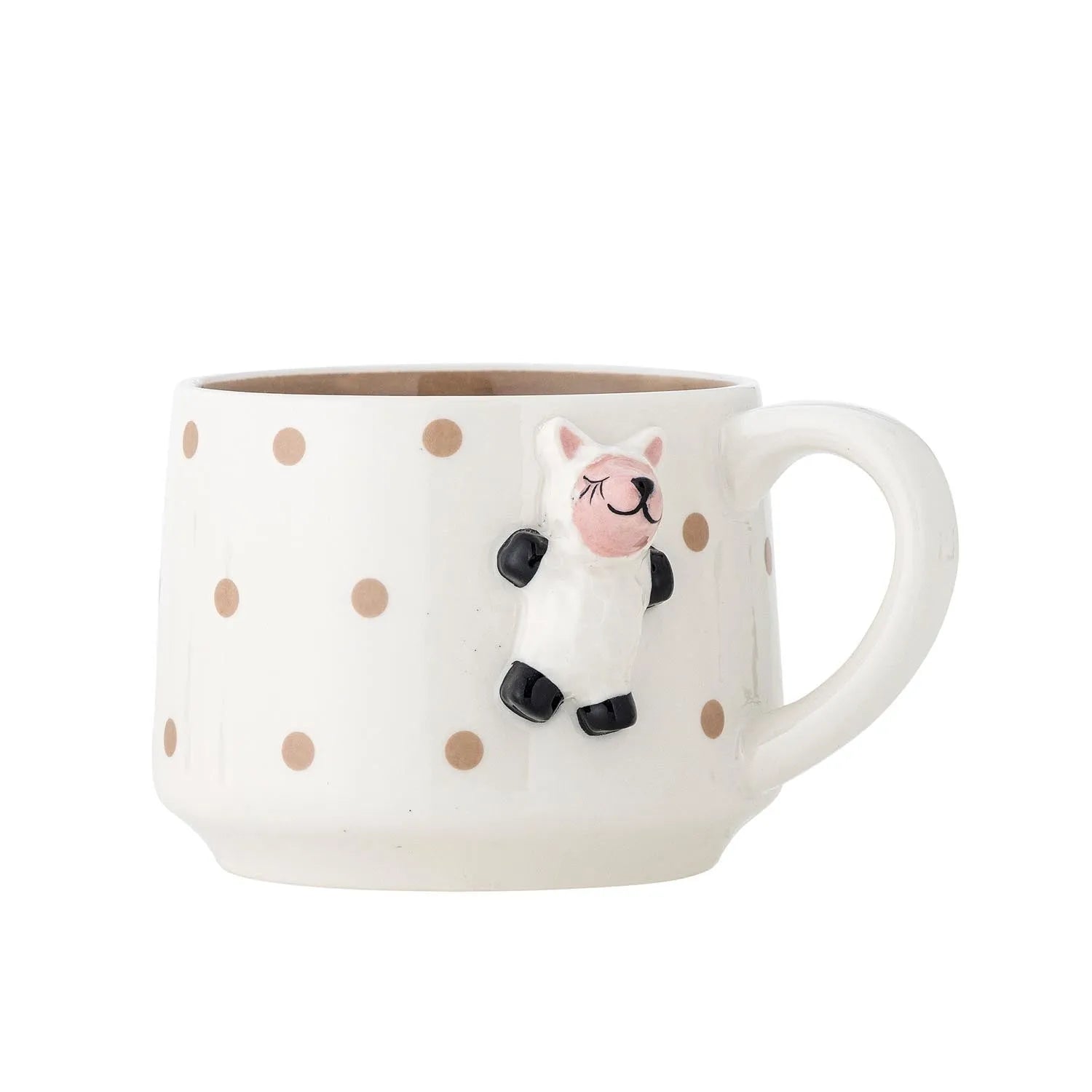 Dolly Tasse, Braun, Steingut in Braun präsentiert im Onlineshop von KAQTU Design AG. Tasse ist von Bloomingville Mini