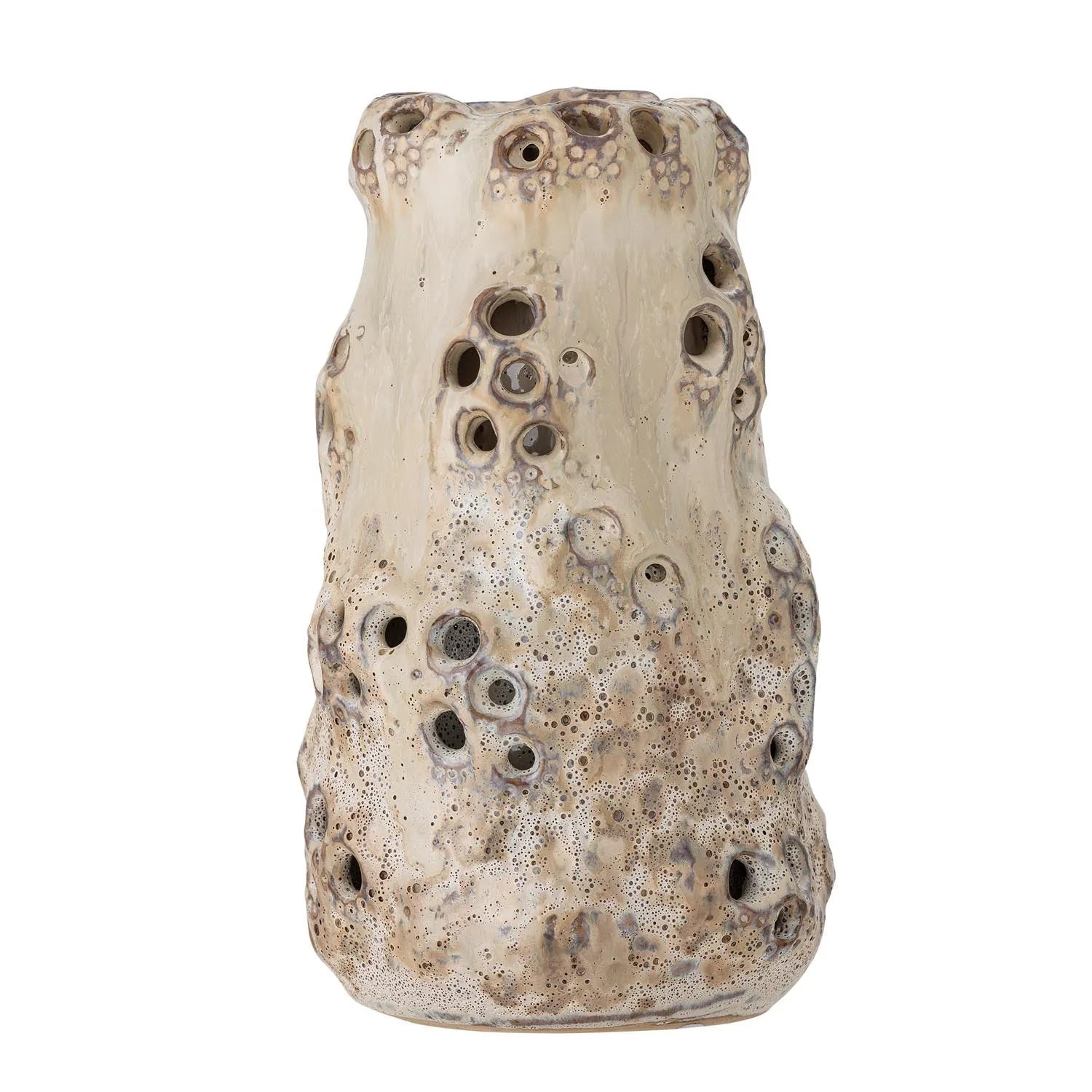 Noble Vase, Natur, Steingut in Natur präsentiert im Onlineshop von KAQTU Design AG. Vase ist von Bloomingville