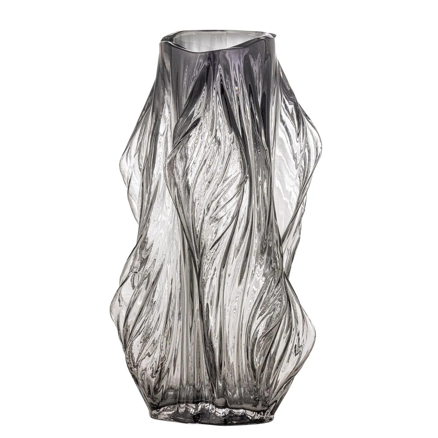 Tulla Vase, Grau, Glas in Grau präsentiert im Onlineshop von KAQTU Design AG. Vase ist von Bloomingville