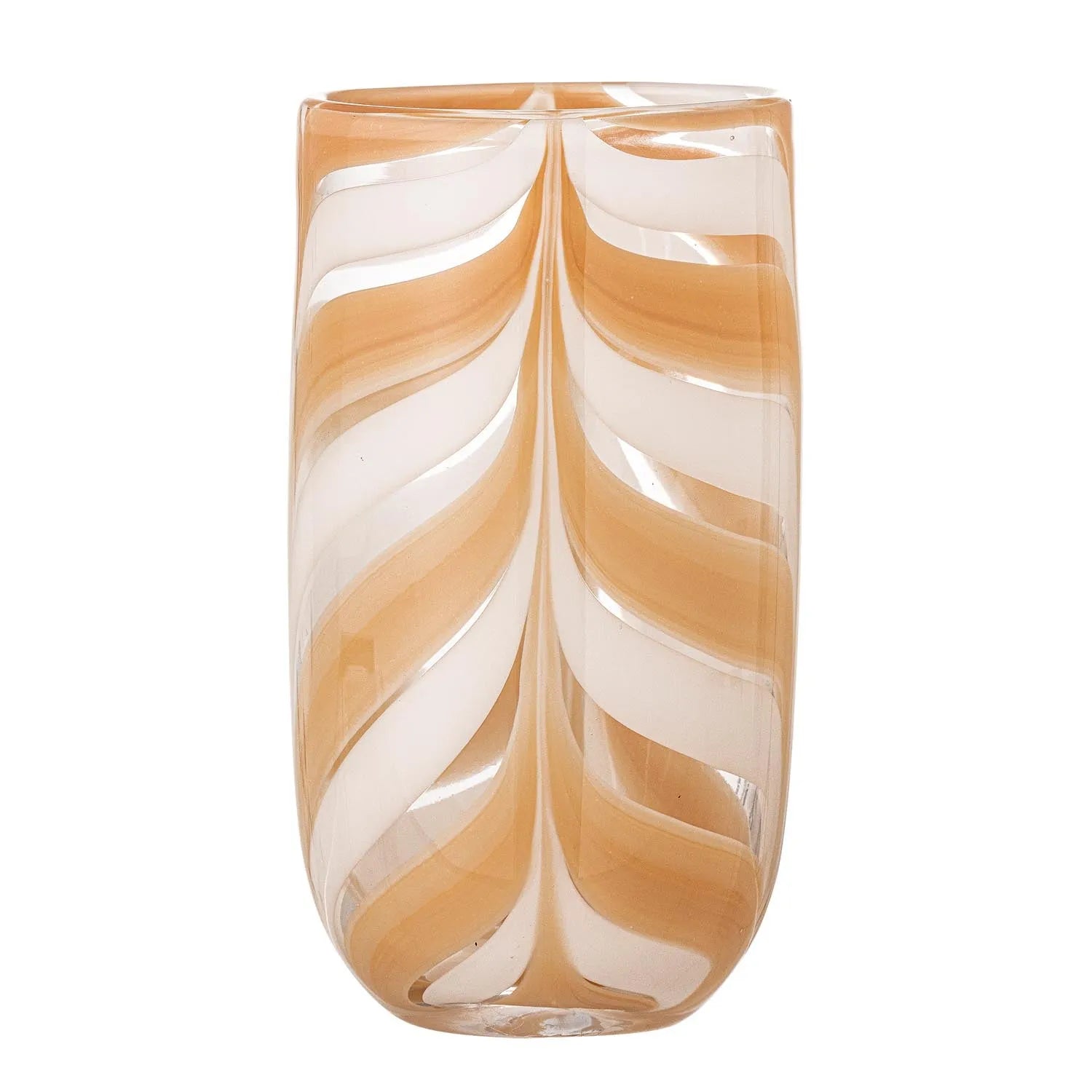 Taven Vase, Orange, Glas in Orange präsentiert im Onlineshop von KAQTU Design AG. Vase ist von Bloomingville