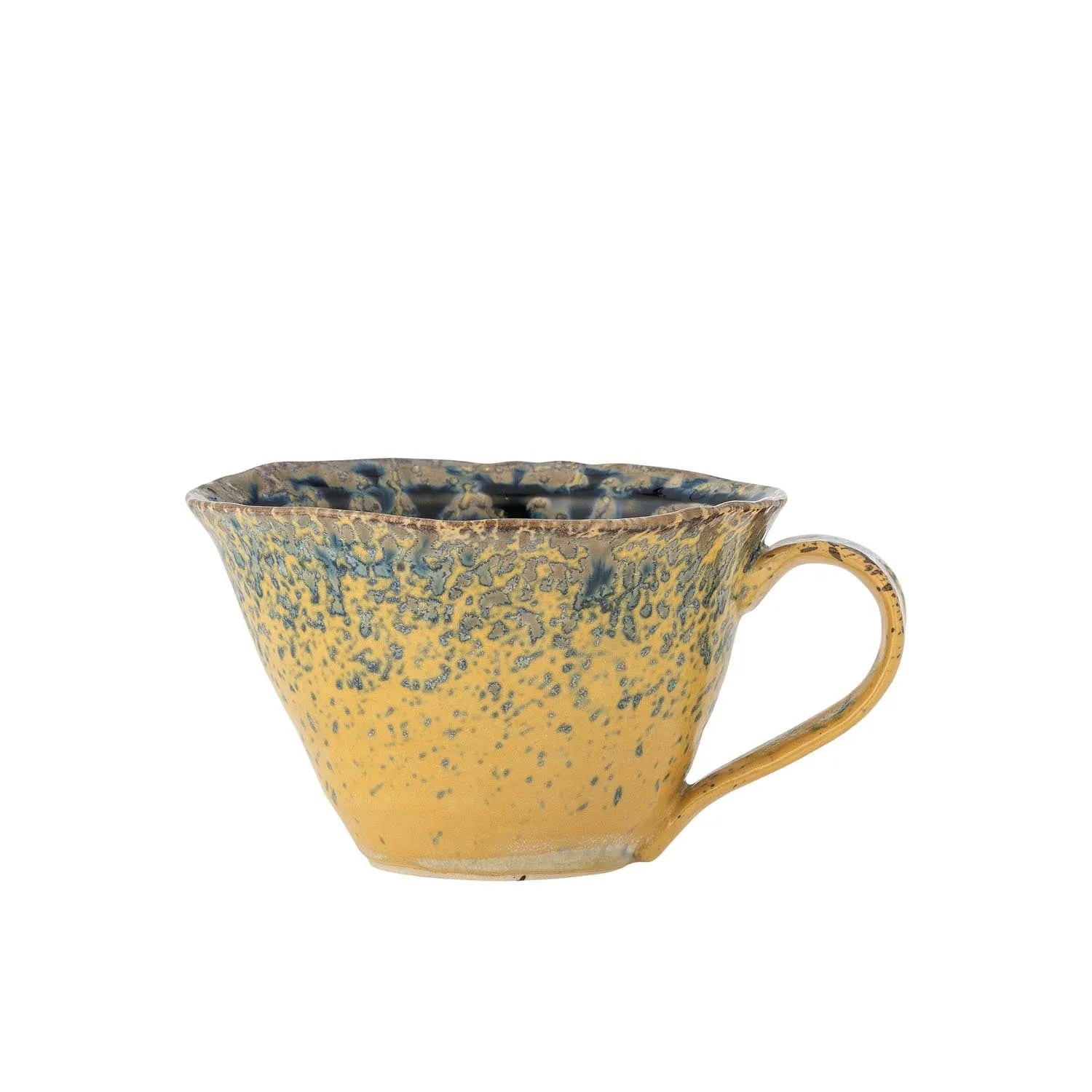 Milani Tasse, Blau, Steingut in Blau präsentiert im Onlineshop von KAQTU Design AG. Tasse ist von Bloomingville