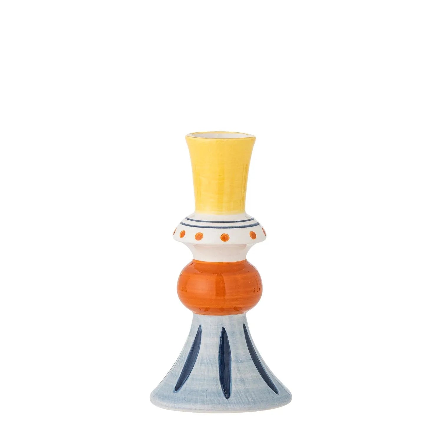 Kairi Vase, Gelb, Steingut in Gelb präsentiert im Onlineshop von KAQTU Design AG. Vase ist von Bloomingville