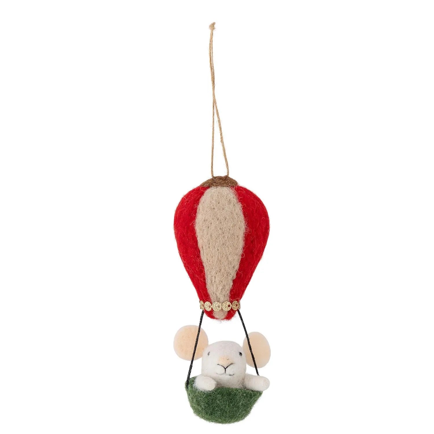 Peo Ornament, Grün, Wolle in Grün präsentiert im Onlineshop von KAQTU Design AG. Ornament ist von Bloomingville