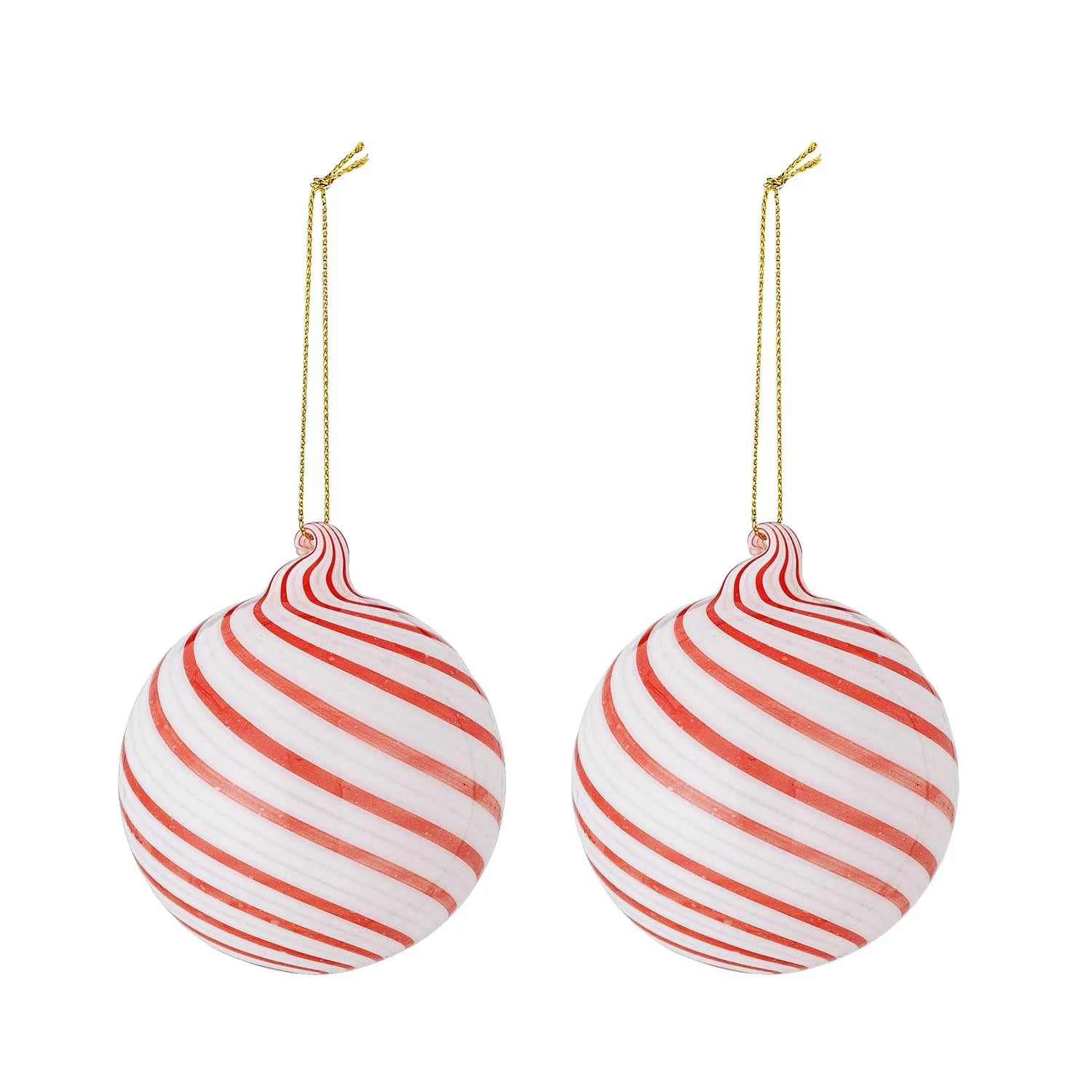 Zwirl Ornament, Rot, Glas in Rot präsentiert im Onlineshop von KAQTU Design AG. Ornament ist von Bloomingville