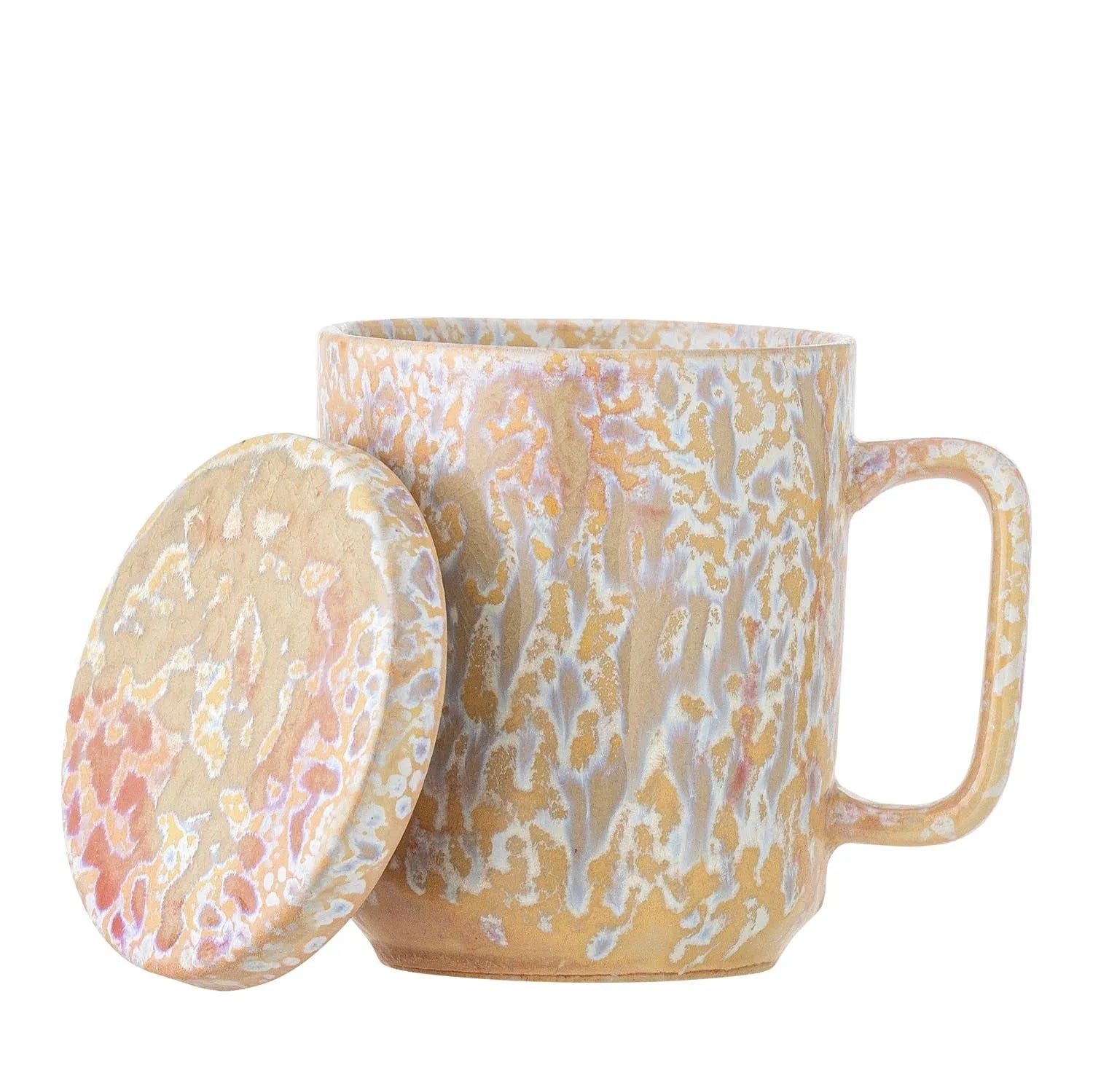 Yuma Becher m/Deckel und Teesieb, Natur, Steingut in Natur präsentiert im Onlineshop von KAQTU Design AG. Tasse ist von Creative Collection