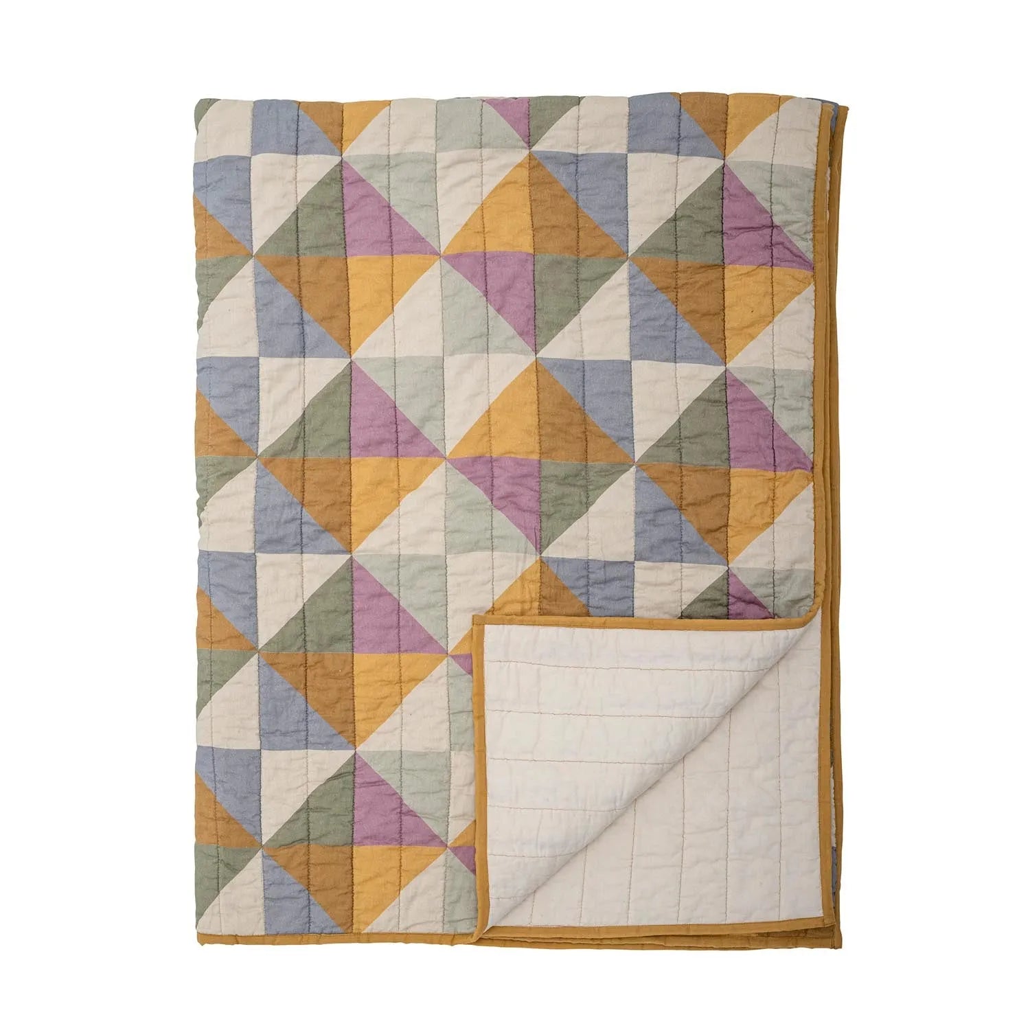 Crewe Quilt, Gelb, Baumwolle OEKO-TEX® in Gelb präsentiert im Onlineshop von KAQTU Design AG. Wolldecke ist von Bloomingville