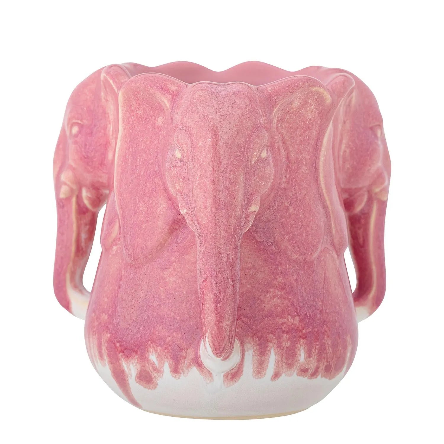 Pontus Vase, Pink, Steingut in Rosa präsentiert im Onlineshop von KAQTU Design AG. Vase ist von Bloomingville