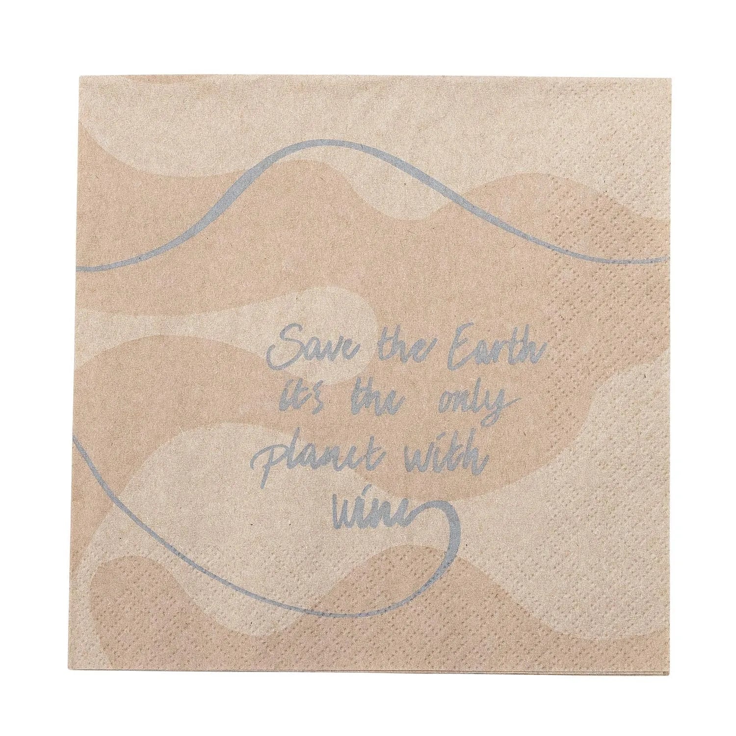 Earth Serviette, Natur, FSC® Recycled, Papier in Natur präsentiert im Onlineshop von KAQTU Design AG. Servietten ist von Bloomingville