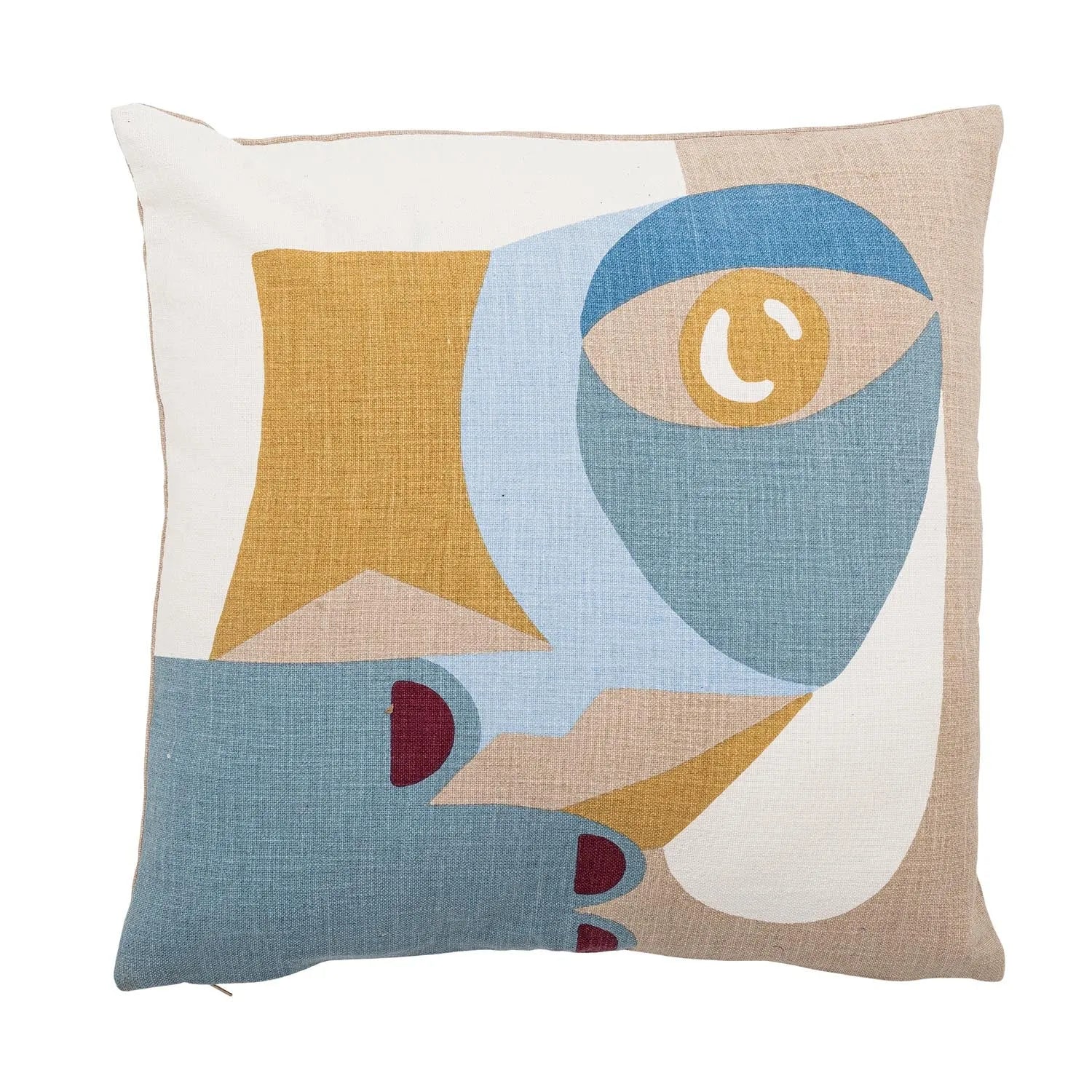 Ditte Kissen, Blue, Baumwolle in Blau präsentiert im Onlineshop von KAQTU Design AG. Deko Kissen ist von Bloomingville