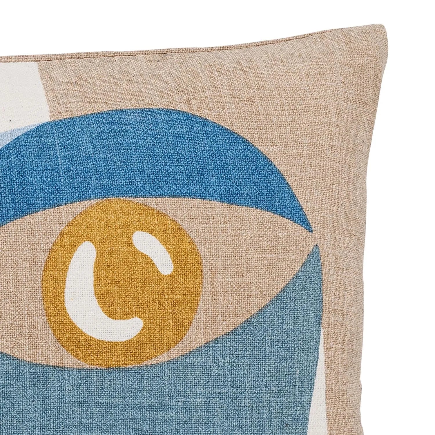 Ditte Kissen, Blue, Baumwolle in Blau präsentiert im Onlineshop von KAQTU Design AG. Deko Kissen ist von Bloomingville