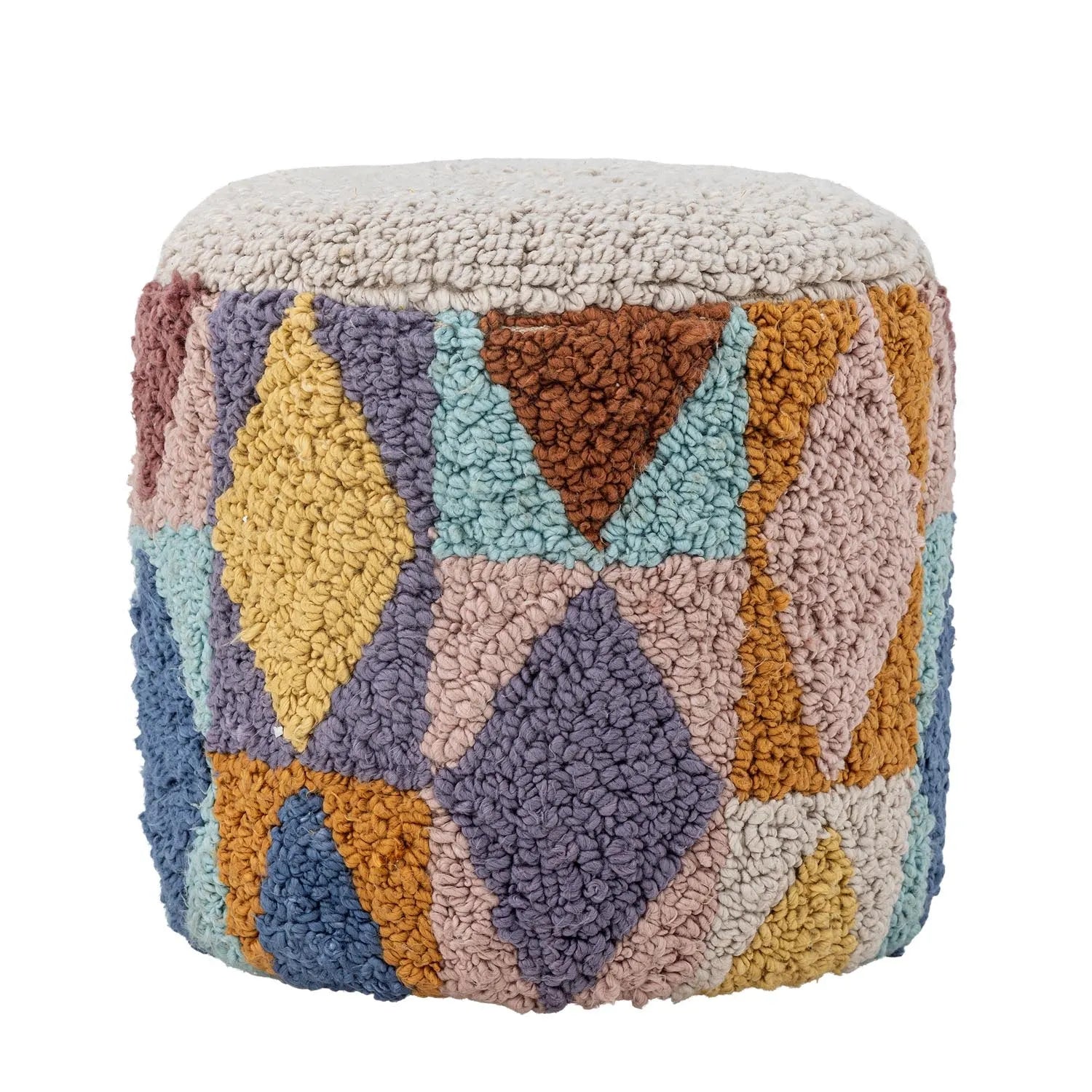 Miaki Pouf, Grau, Baumwolle in Grau präsentiert im Onlineshop von KAQTU Design AG. Pouf ist von Bloomingville Mini