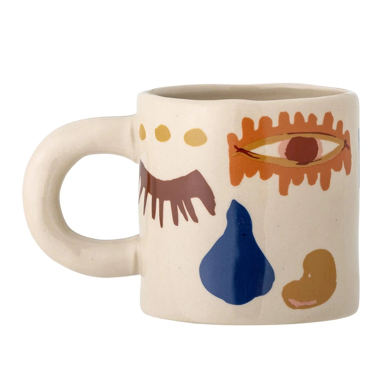 Horus Tasse, Orange, Steingut in Orange präsentiert im Onlineshop von KAQTU Design AG. Tasse ist von Bloomingville