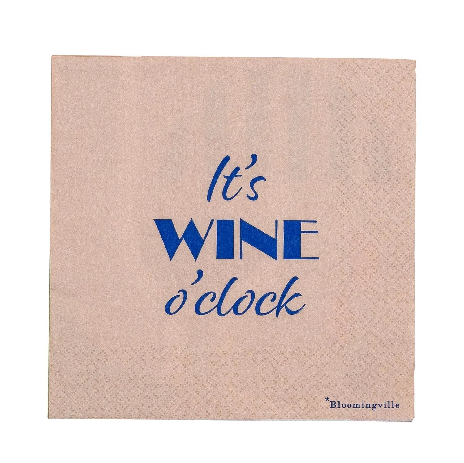 Wine Serviette, Blue, FSC® Mix, Papier in Blau präsentiert im Onlineshop von KAQTU Design AG. Servietten ist von Bloomingville