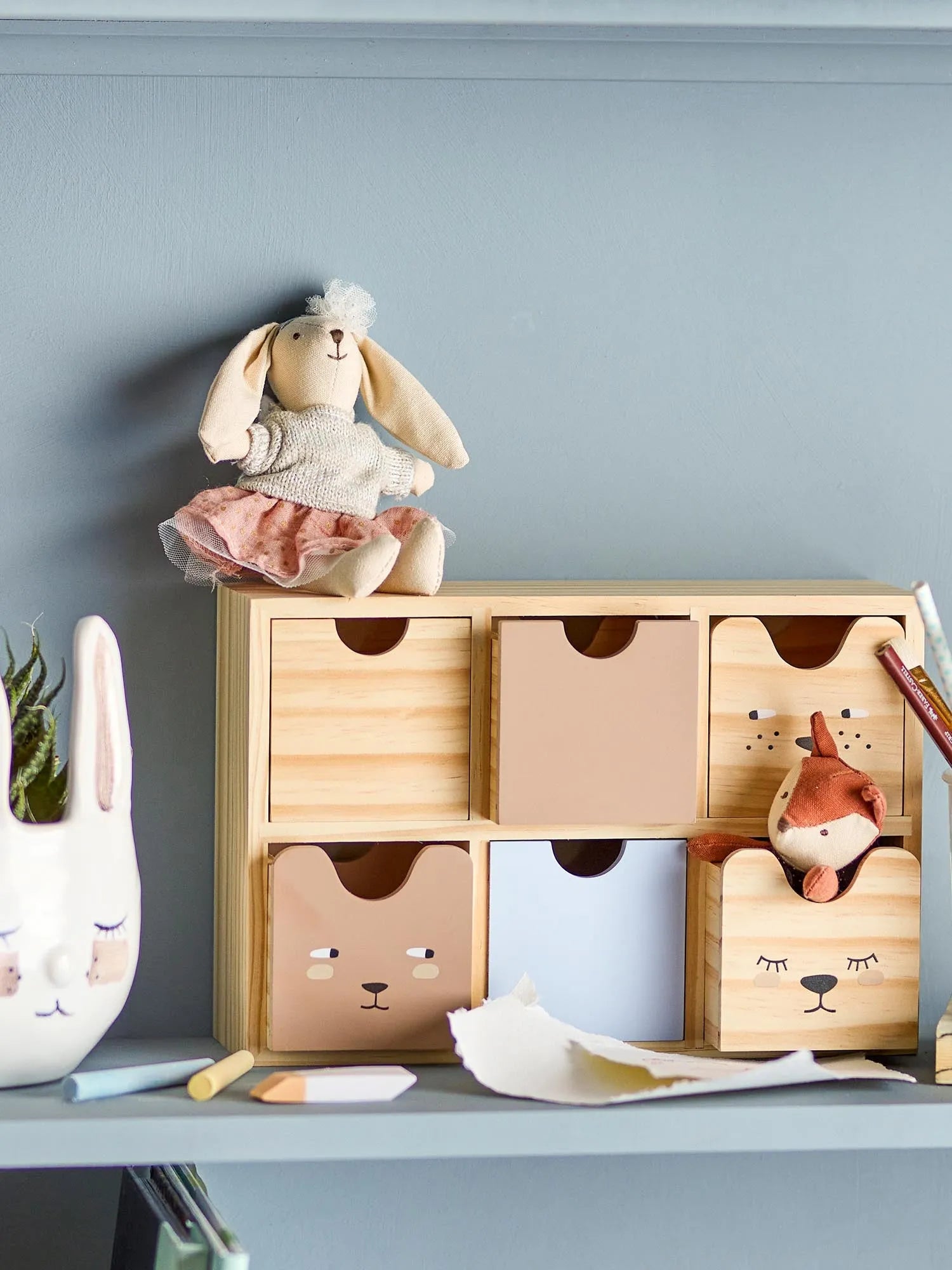 Calle Aufbewahrungsbox, Natur, FSC® 100% , Pine in Natur präsentiert im Onlineshop von KAQTU Design AG. Aufbewahrungsbox ist von Bloomingville Mini