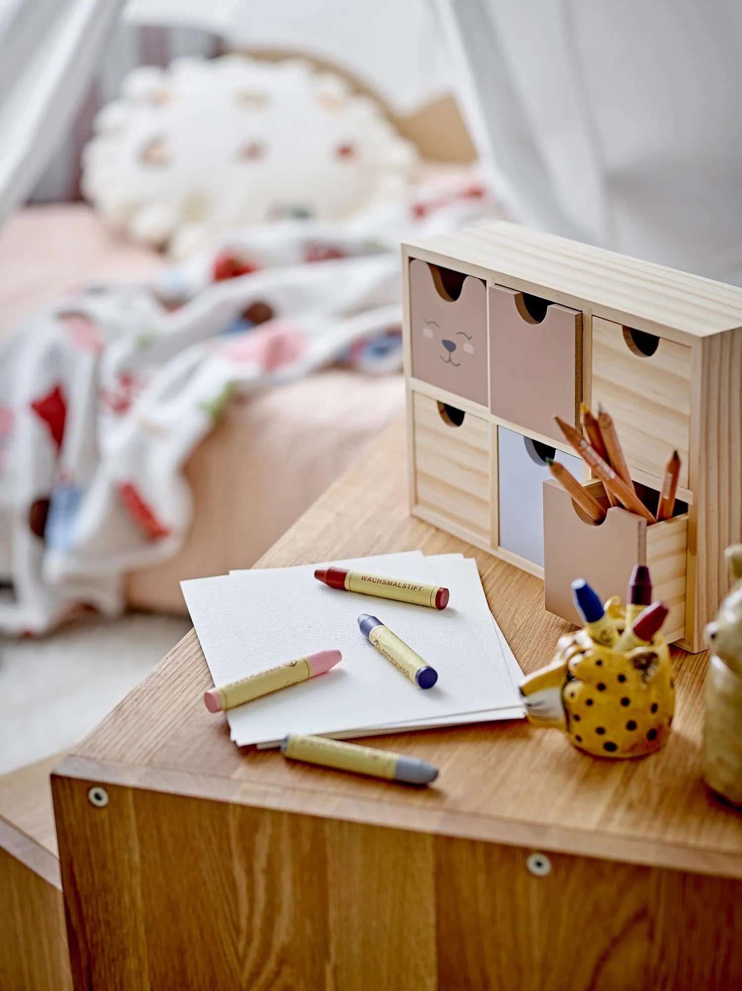 Calle Aufbewahrungsbox, Natur, FSC® 100% , Pine in Natur präsentiert im Onlineshop von KAQTU Design AG. Aufbewahrungsbox ist von Bloomingville Mini