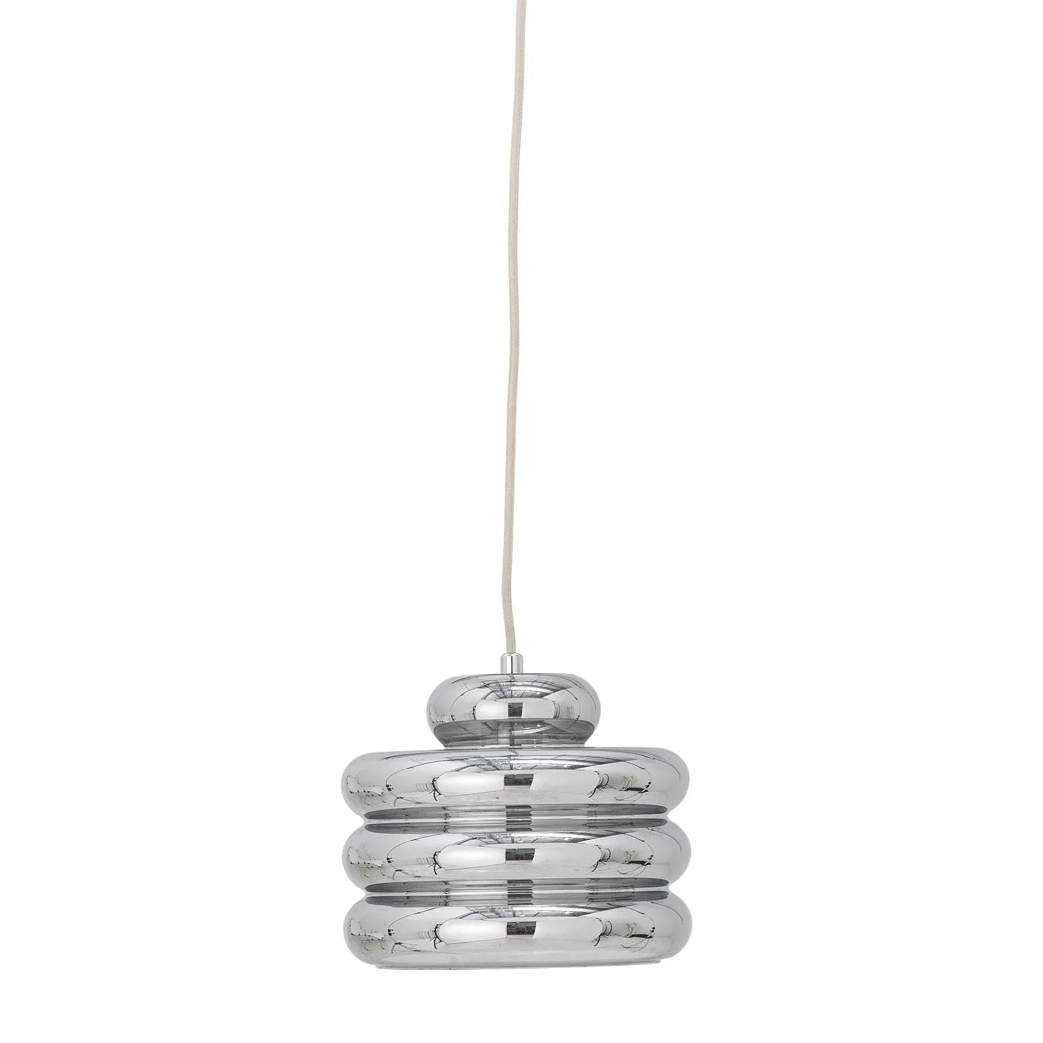 Spike Hängeleuchte, Silber, Glas in Silber präsentiert im Onlineshop von KAQTU Design AG. Pendelleuchte ist von Bloomingville