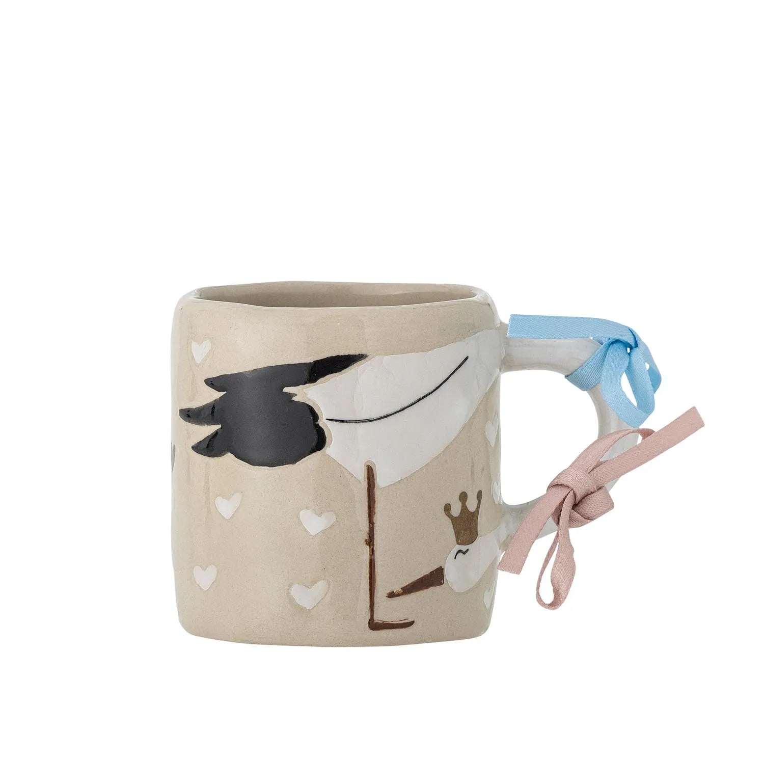 Bambino Tasse, Natur, Steingut in Natur präsentiert im Onlineshop von KAQTU Design AG. Tasse ist von Bloomingville Mini