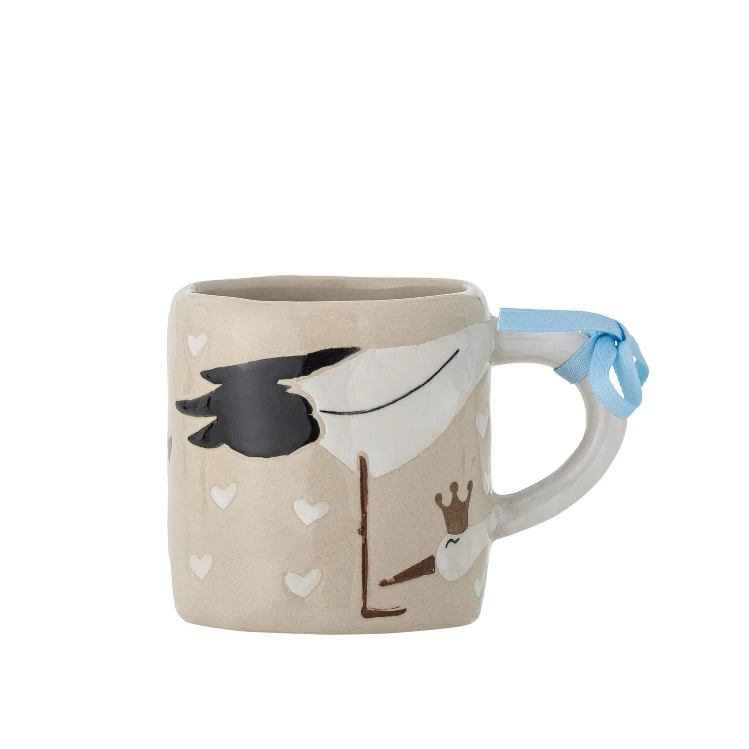 Bambino Tasse, Natur, Steingut in Natur präsentiert im Onlineshop von KAQTU Design AG. Tasse ist von Bloomingville Mini