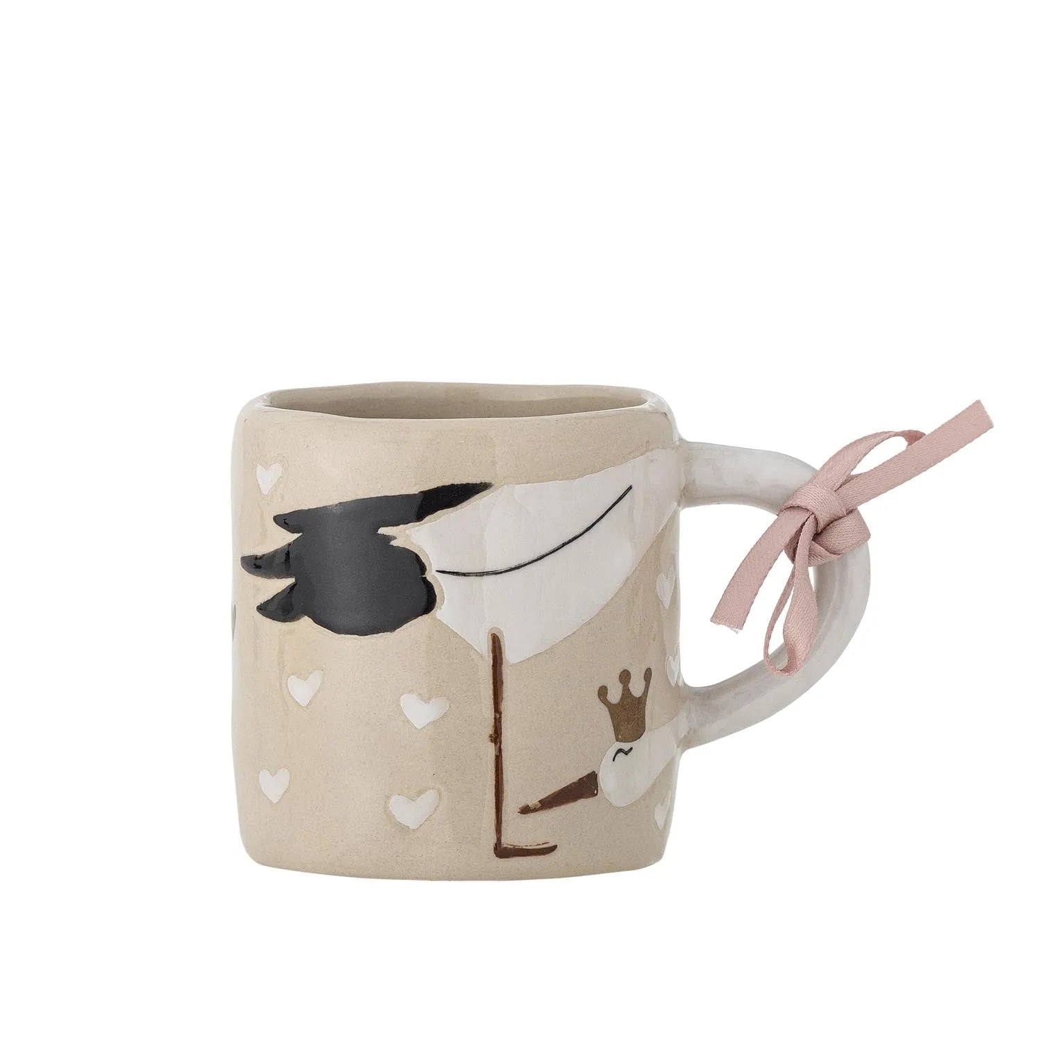 Bambino Tasse, Natur, Steingut in Natur präsentiert im Onlineshop von KAQTU Design AG. Tasse ist von Bloomingville Mini