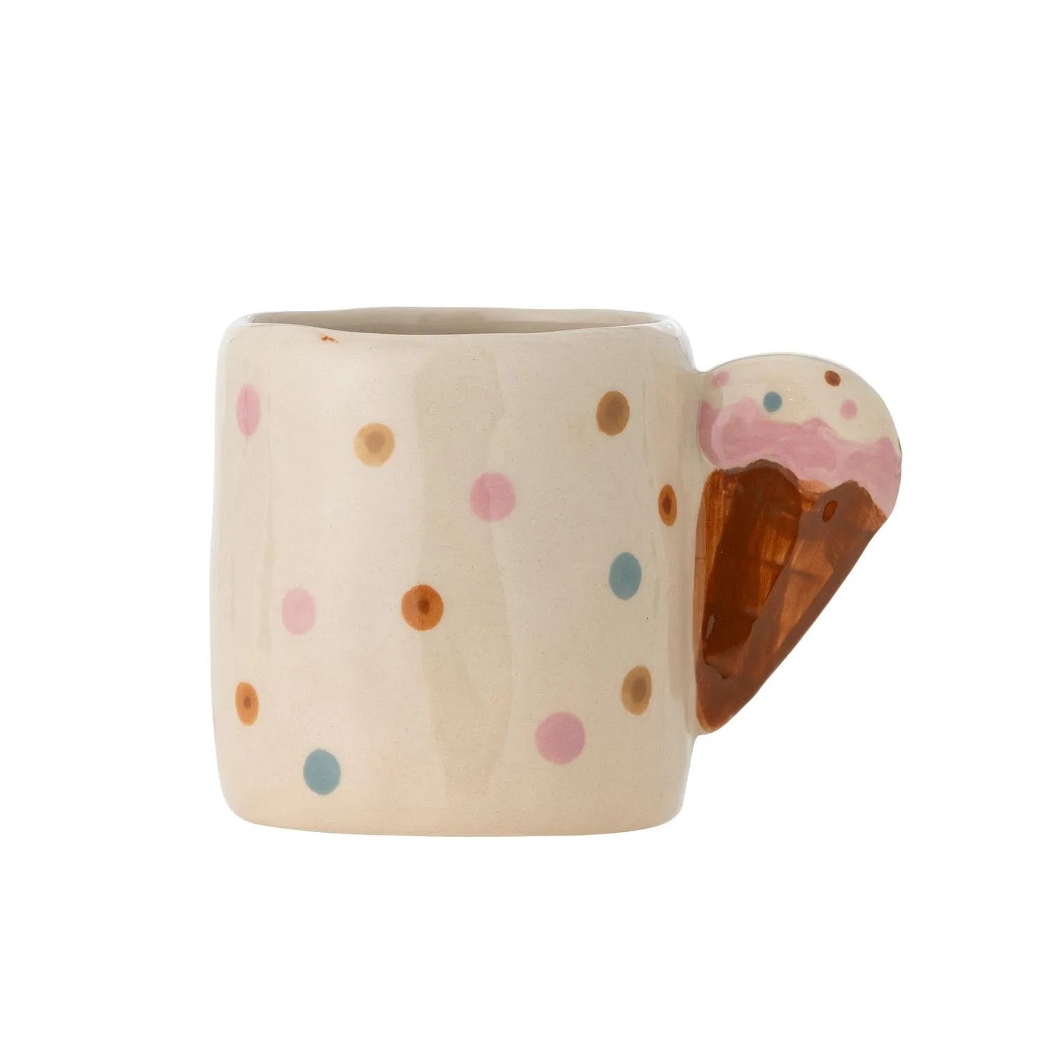 Creamy Tasse, Natur, Steingut in Natur präsentiert im Onlineshop von KAQTU Design AG. Tasse ist von Bloomingville Mini