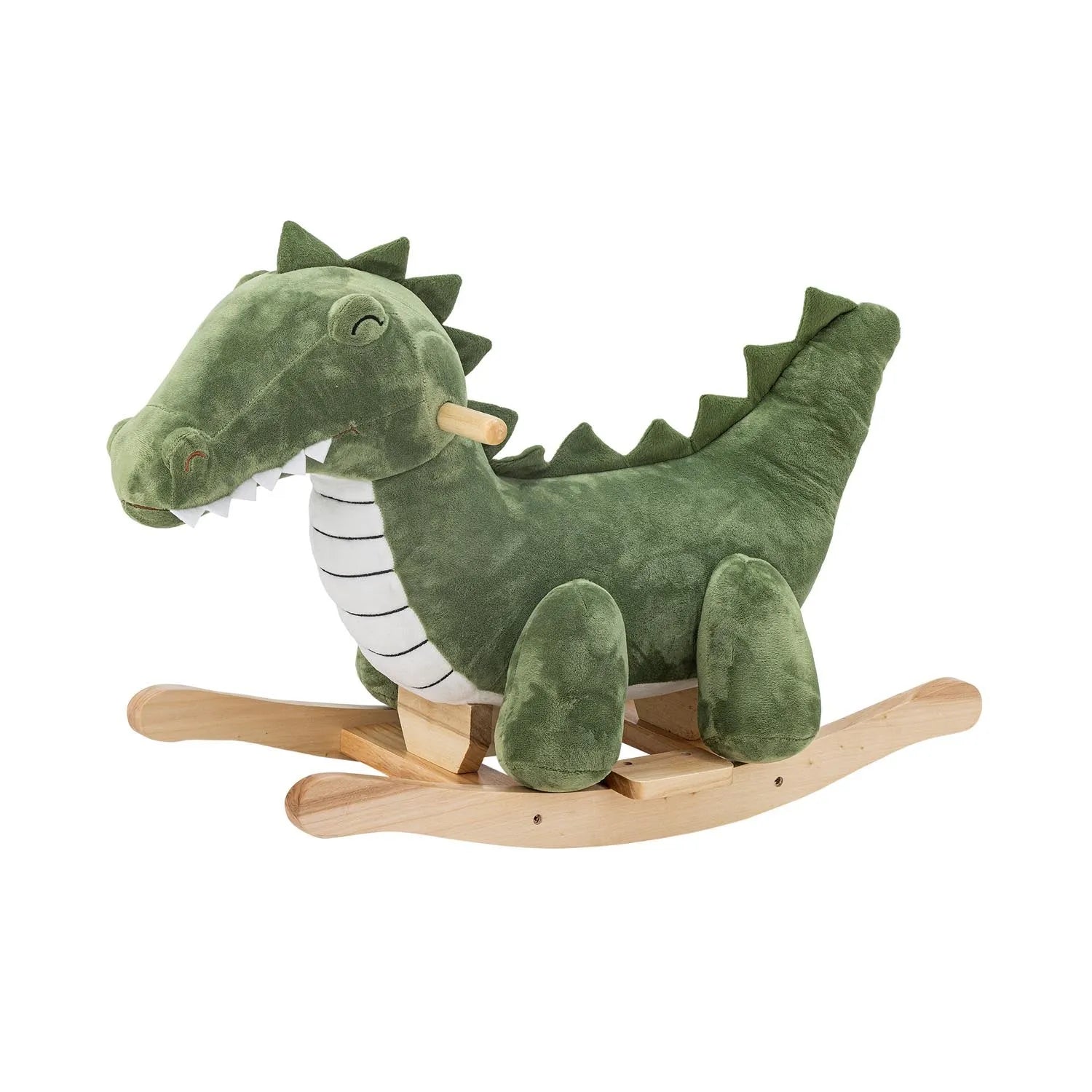 Arnie Rocking Toy, Crocodile, Grün, Polyester in Grün präsentiert im Onlineshop von KAQTU Design AG. Spielzeug ist von Bloomingville Mini