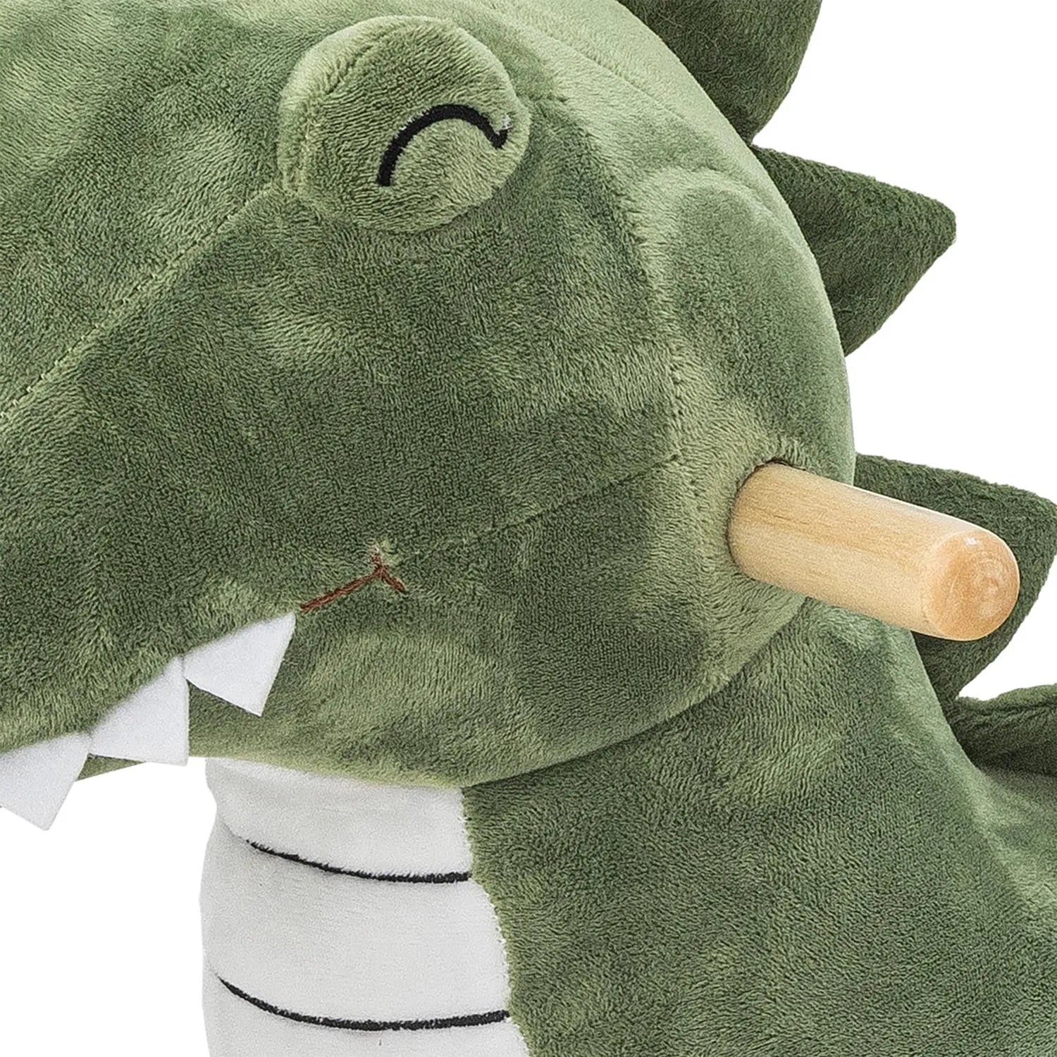 Arnie Rocking Toy, Crocodile, Grün, Polyester in Grün präsentiert im Onlineshop von KAQTU Design AG. Spielzeug ist von Bloomingville Mini