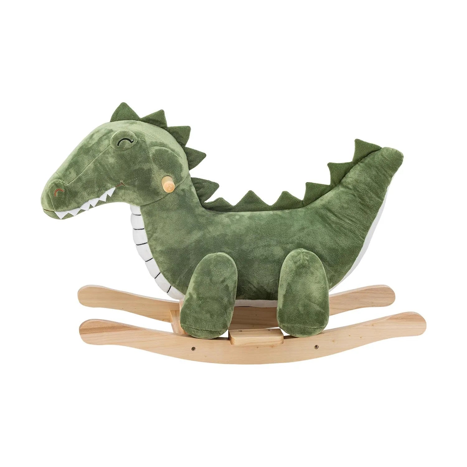 Arnie Rocking Toy, Crocodile, Grün, Polyester in Grün präsentiert im Onlineshop von KAQTU Design AG. Spielzeug ist von Bloomingville Mini