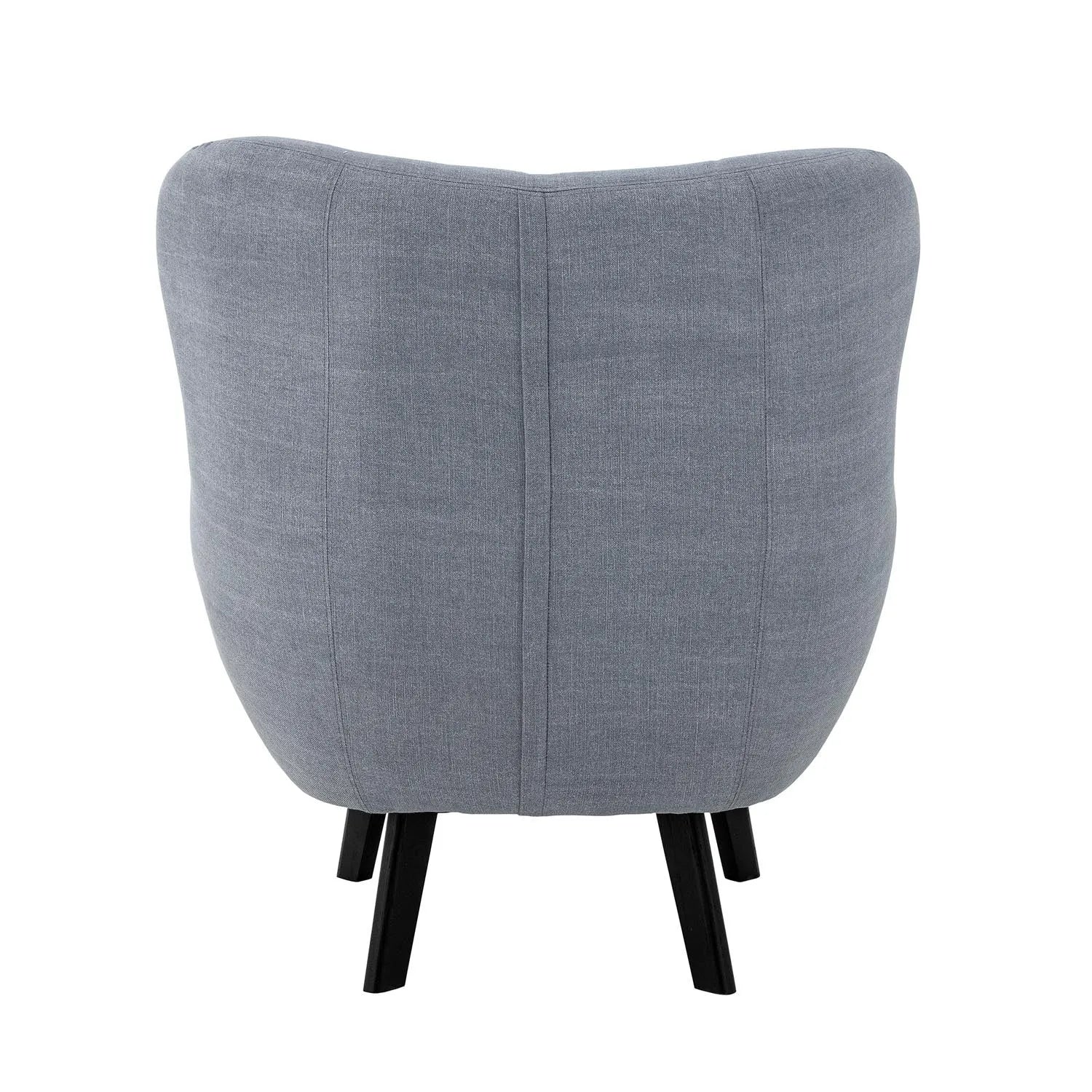 Beau Loungesessel, Blue, Baumwolle in Blau präsentiert im Onlineshop von KAQTU Design AG. Sessel ist von Creative Collection