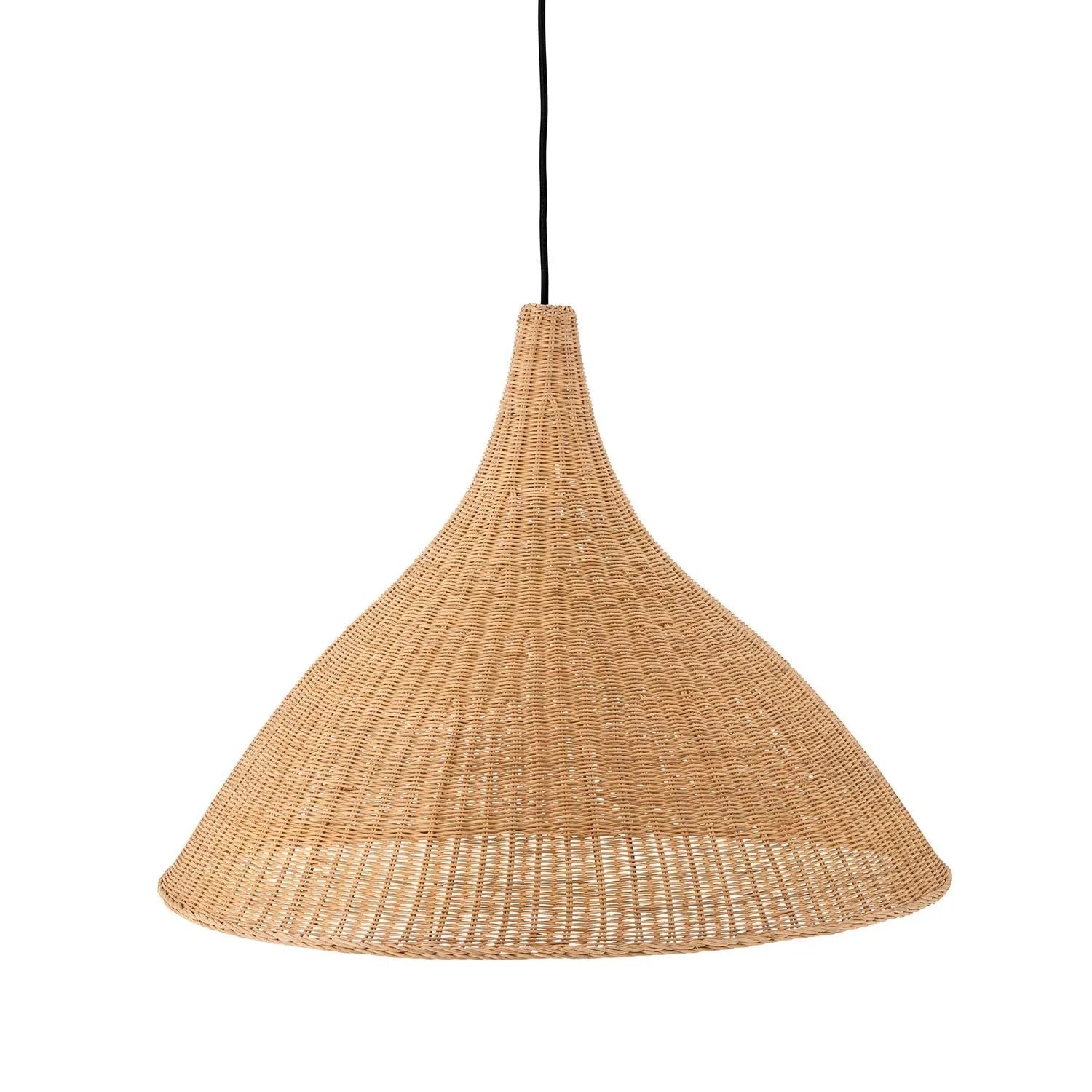 Die Camine Hängeleuchte aus Rattan von Bloomingville verleiht jedem Raum mit ihrem natürlichen Design eine warme, einladende Atmosphäre.