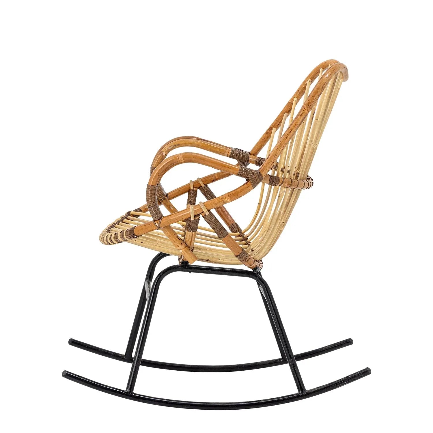 Reine Schaukelstuhl, Natur, Rattan in Natur präsentiert im Onlineshop von KAQTU Design AG. Sessel ist von Bloomingville