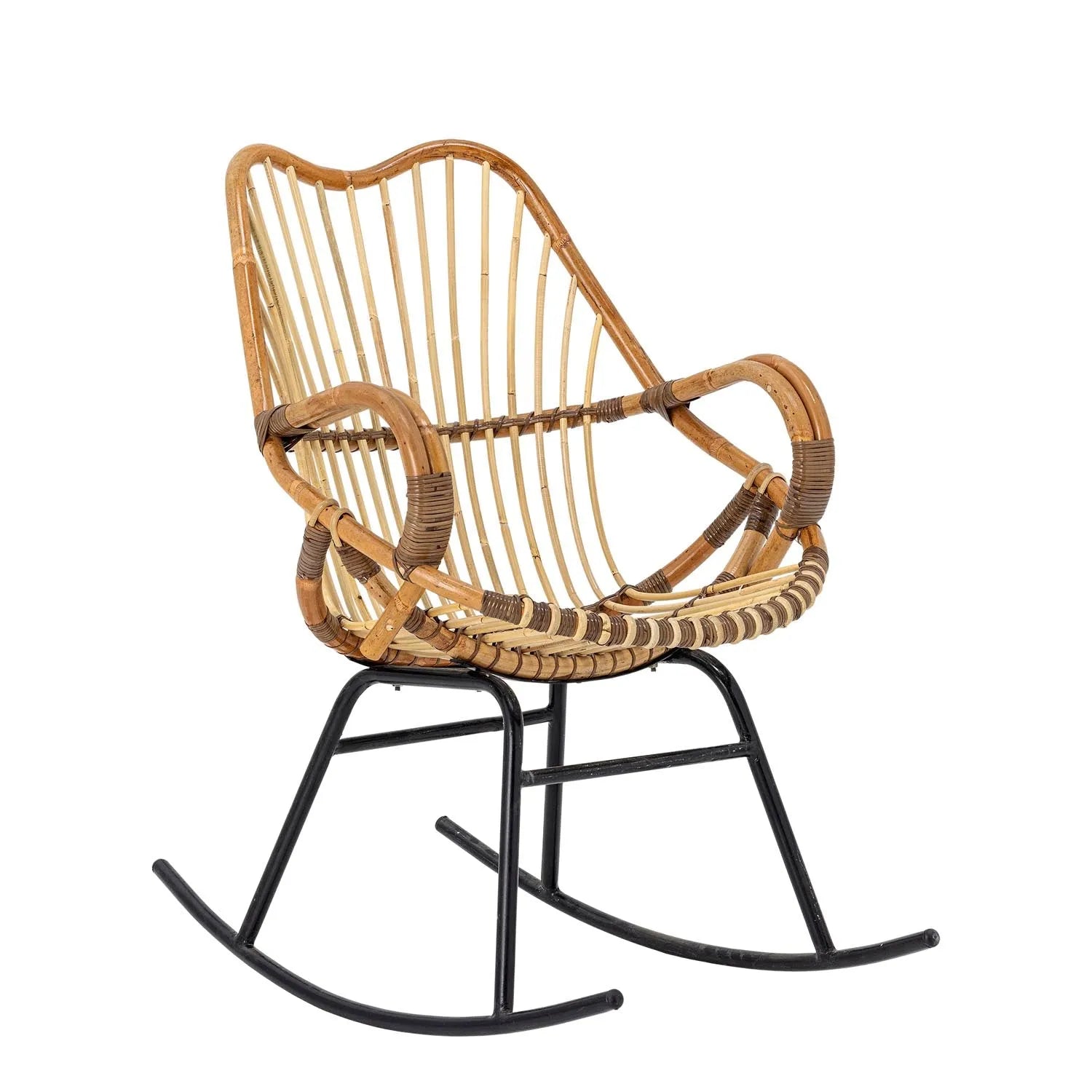 Reine Schaukelstuhl, Natur, Rattan in Natur präsentiert im Onlineshop von KAQTU Design AG. Sessel ist von Bloomingville