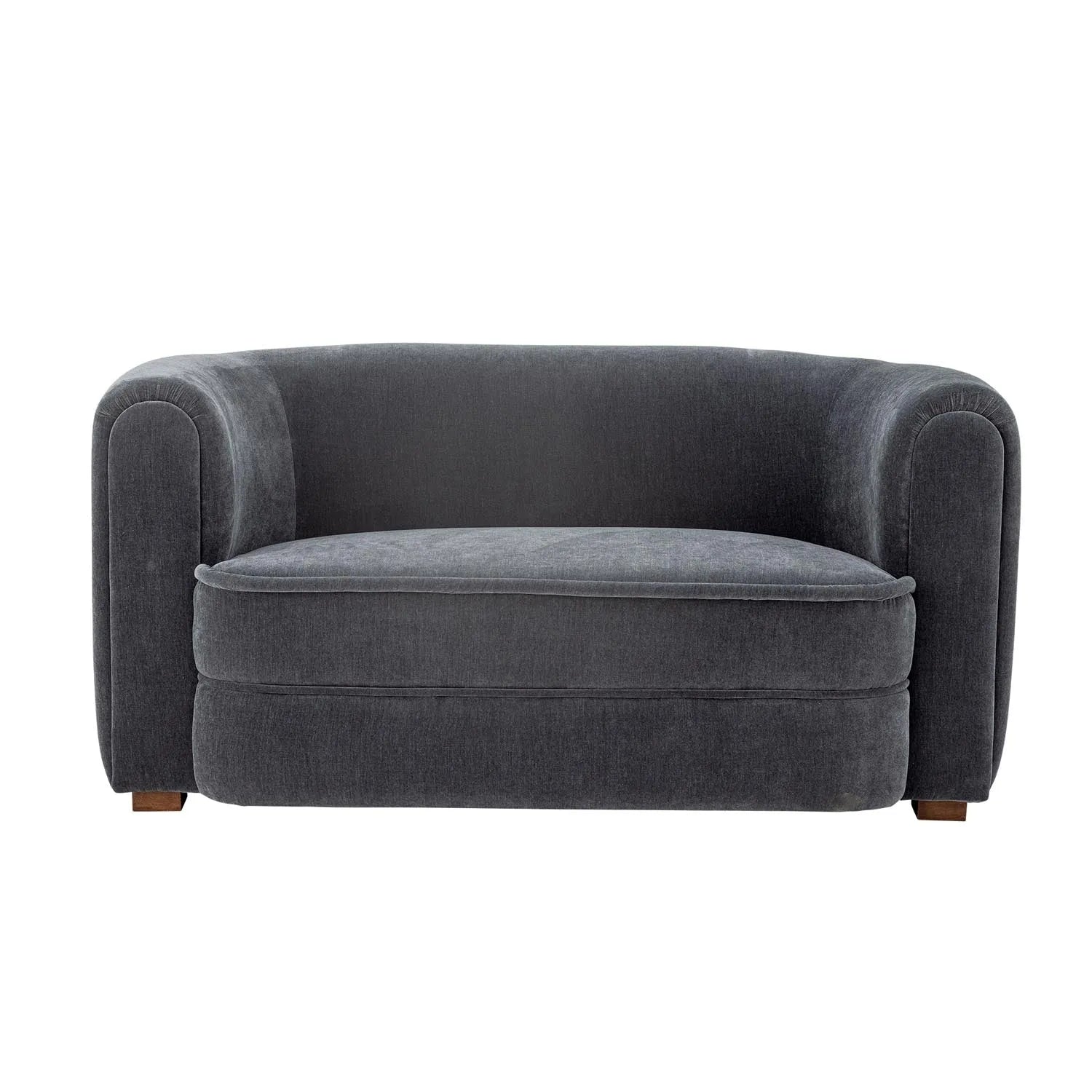 Elegantes Malala Sofa in Blau, aus recyceltem Polyester, vereint Stil, Komfort und Nachhaltigkeit. Perfekt für moderne Wohnräume.